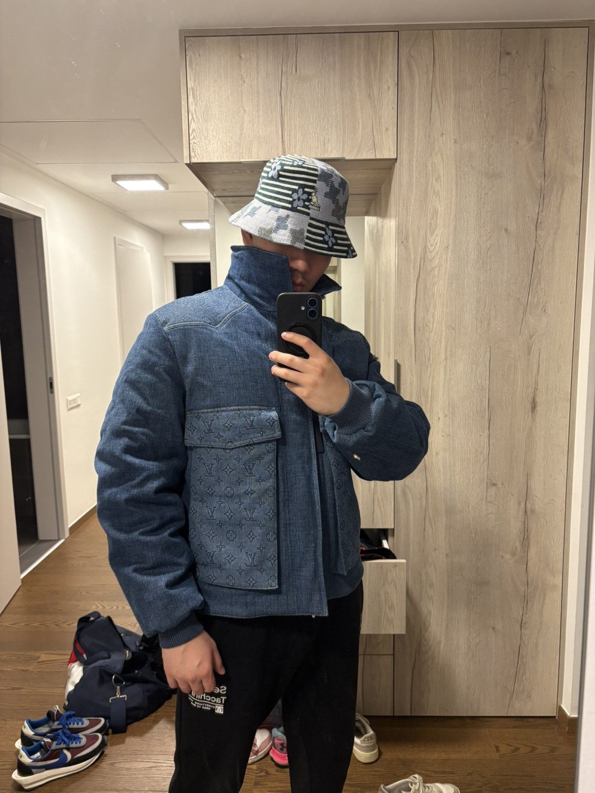 Louis Vuitton Louis Vuitton Denim Padded Jacket Size US M / EU 48-50 / 2 - 13 Thumbnail