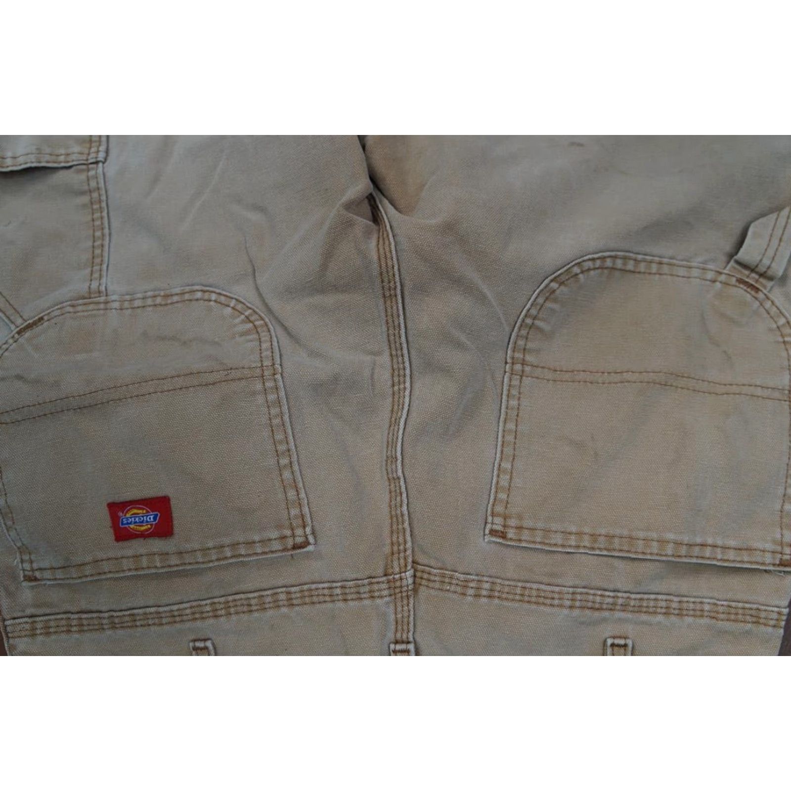 Dickies VINTAGE Dickies Tan Beige Duck Work Pants Mens Size US 34 / EU 50 - 4 Thumbnail