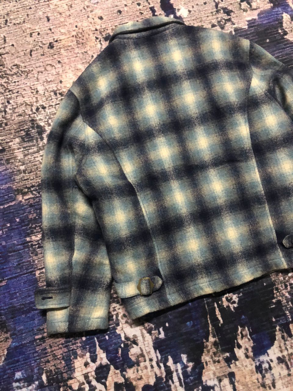 Japanese Brand Vintage Shadows Plaid Wool Flannel Zipper Jacket Size US M / EU 48-50 / 2 - 7 Thumbnail
