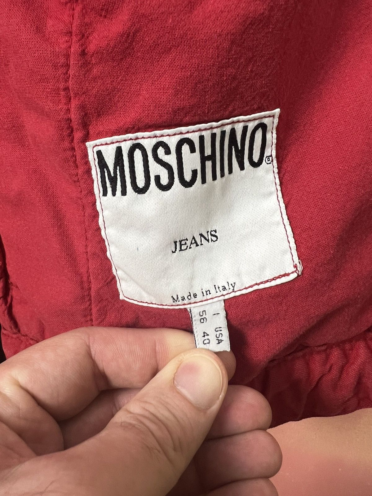 Moschino Moschino jeans jacket hype y2k rare vintage sale Size US S / EU 44-46 / 1 - 6 Thumbnail