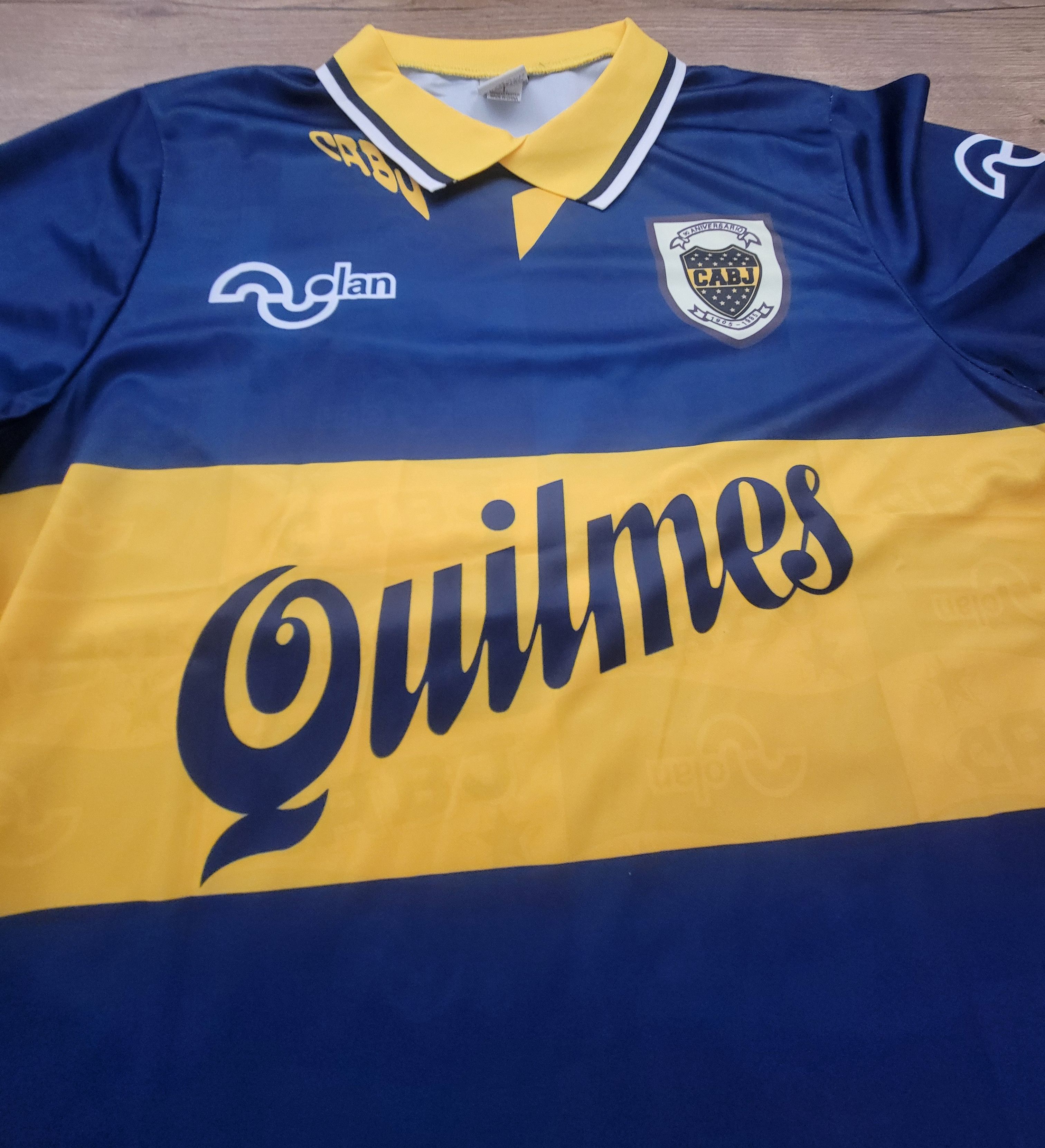 Other Maradona 10 Boca Juniors 1995 Vintage Soccer Jersey Trikot Size US L / EU 52-54 / 3 - 3 Thumbnail