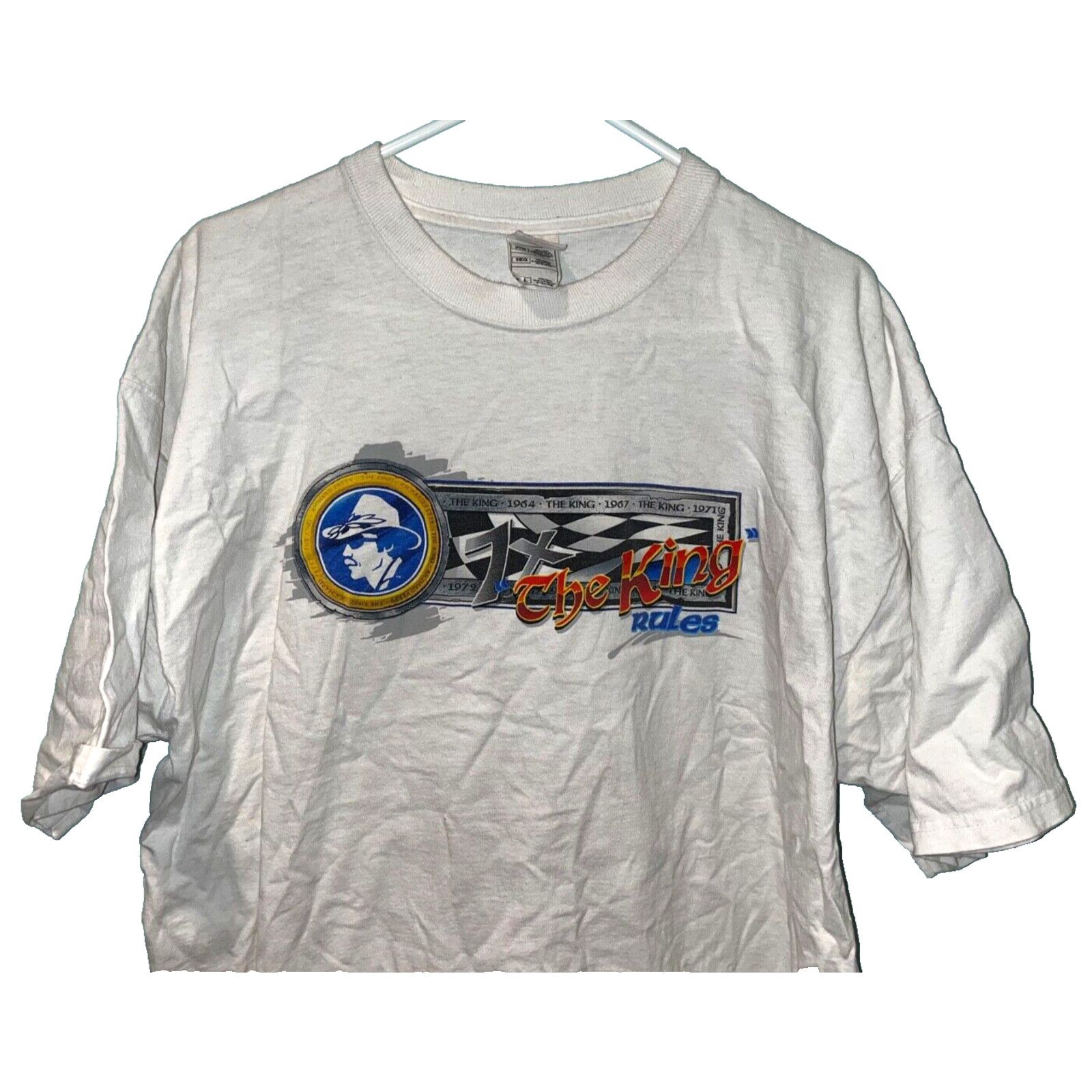 Fruit Of The Loom Richard Petty The King 43 NASCAR T Shirt 2XL Fruit Loom VTG Size US XXL / EU 58 / 5 - 8 Thumbnail
