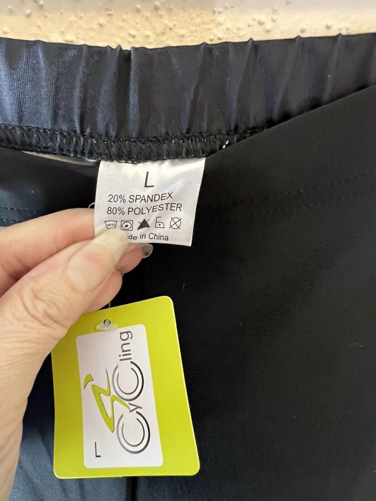 Designer Sudu Sudu Cycling Pants Large Black Size ONE SIZE - 4 Thumbnail