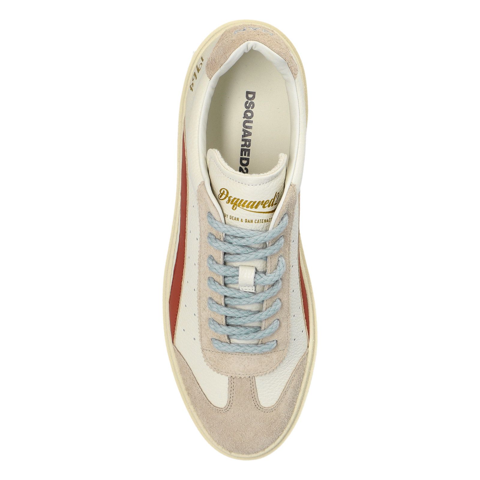 Dsquared2 DSQUARED2 Rider White Leather Sneakers New And Authentic (Me Size US 9.5 / EU 42-43 - 4 Thumbnail