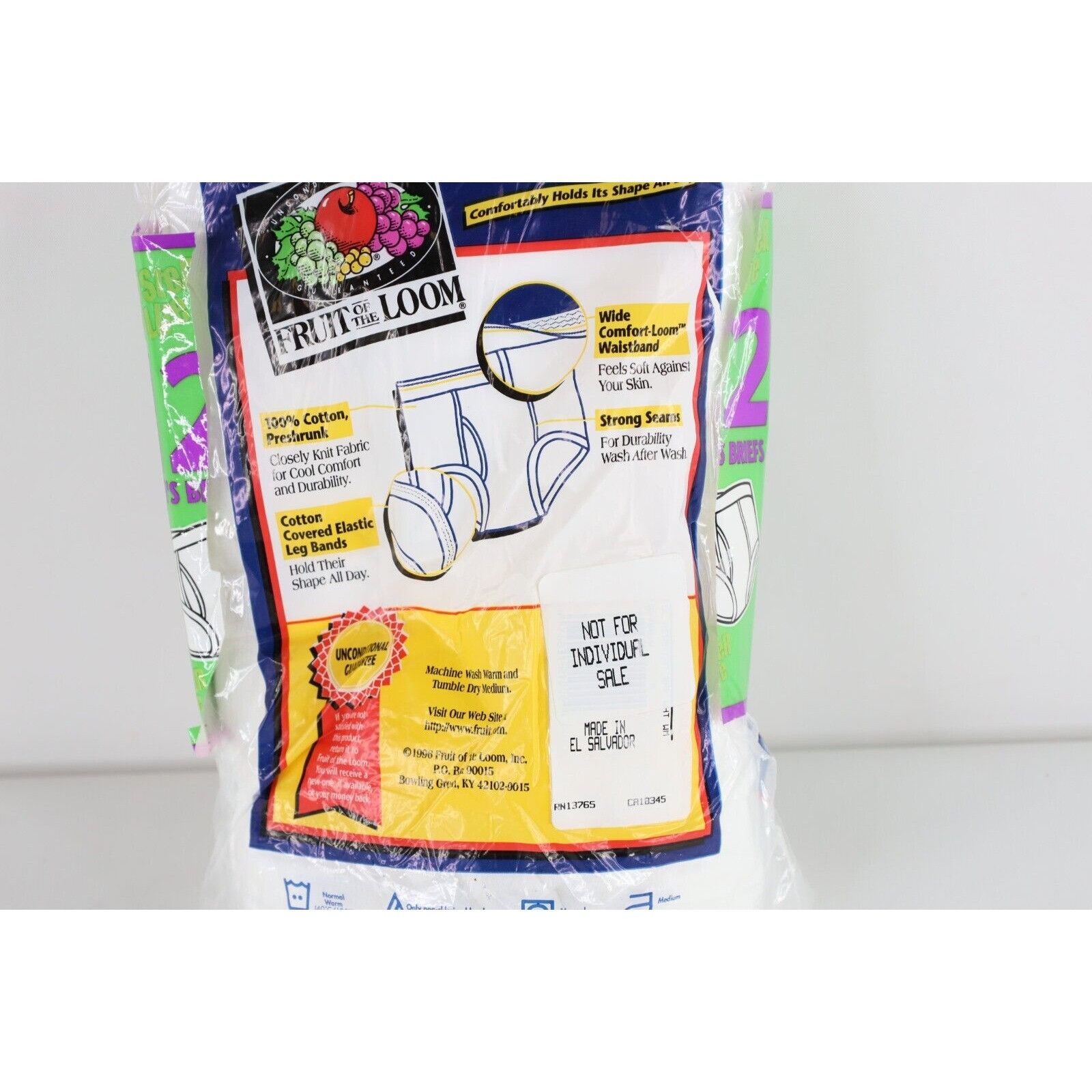 Fruit Of The Loom Deadstock Vintage 90s Fruit of the Loom 6 Pack Cotton Briefs Size ONE SIZE - 6 Thumbnail