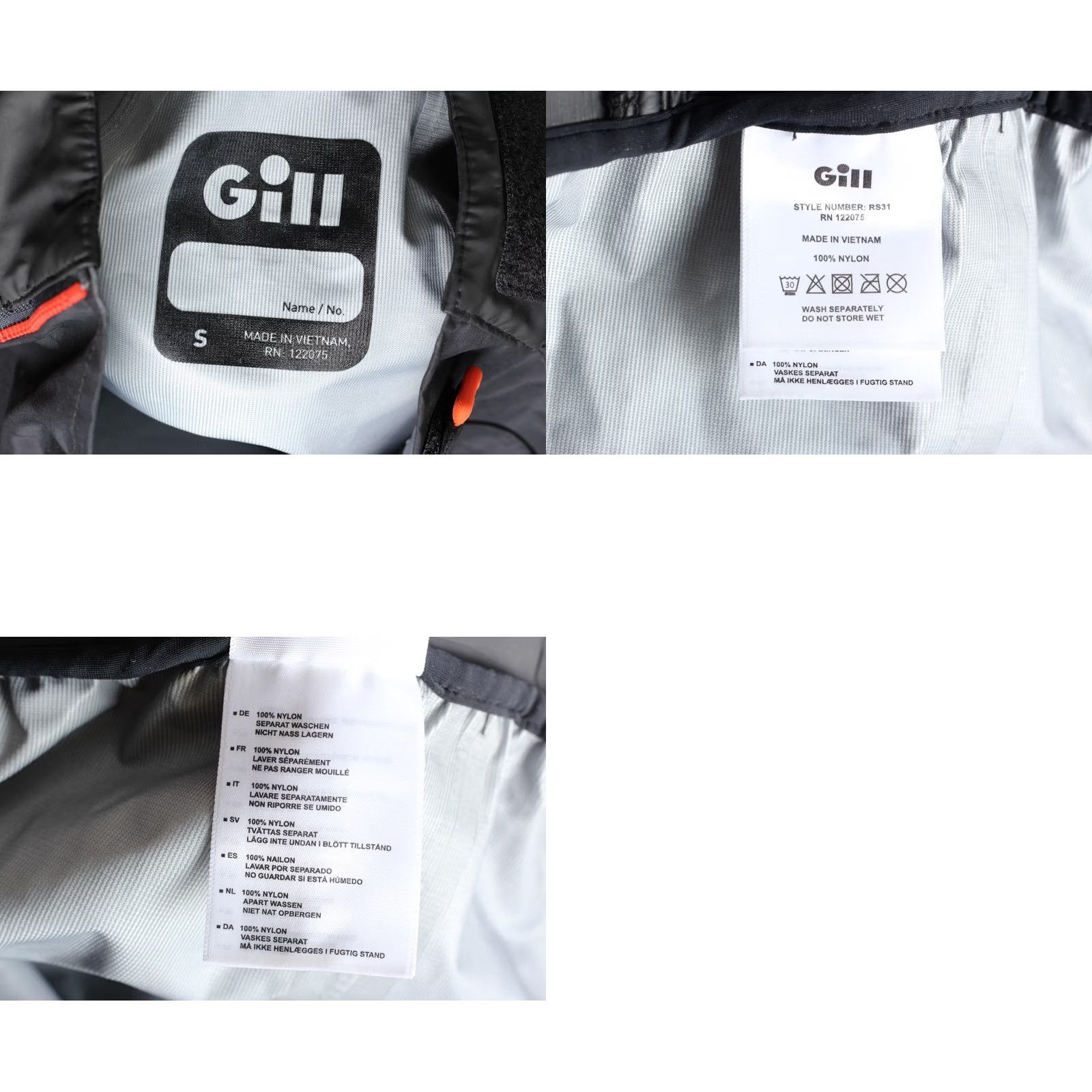 Vintage GILL Fuse 3L Race Smock Spray Top Sailing Men Size S MJ6404 Black Size US S / EU 44-46 / 1 - 8 Thumbnail