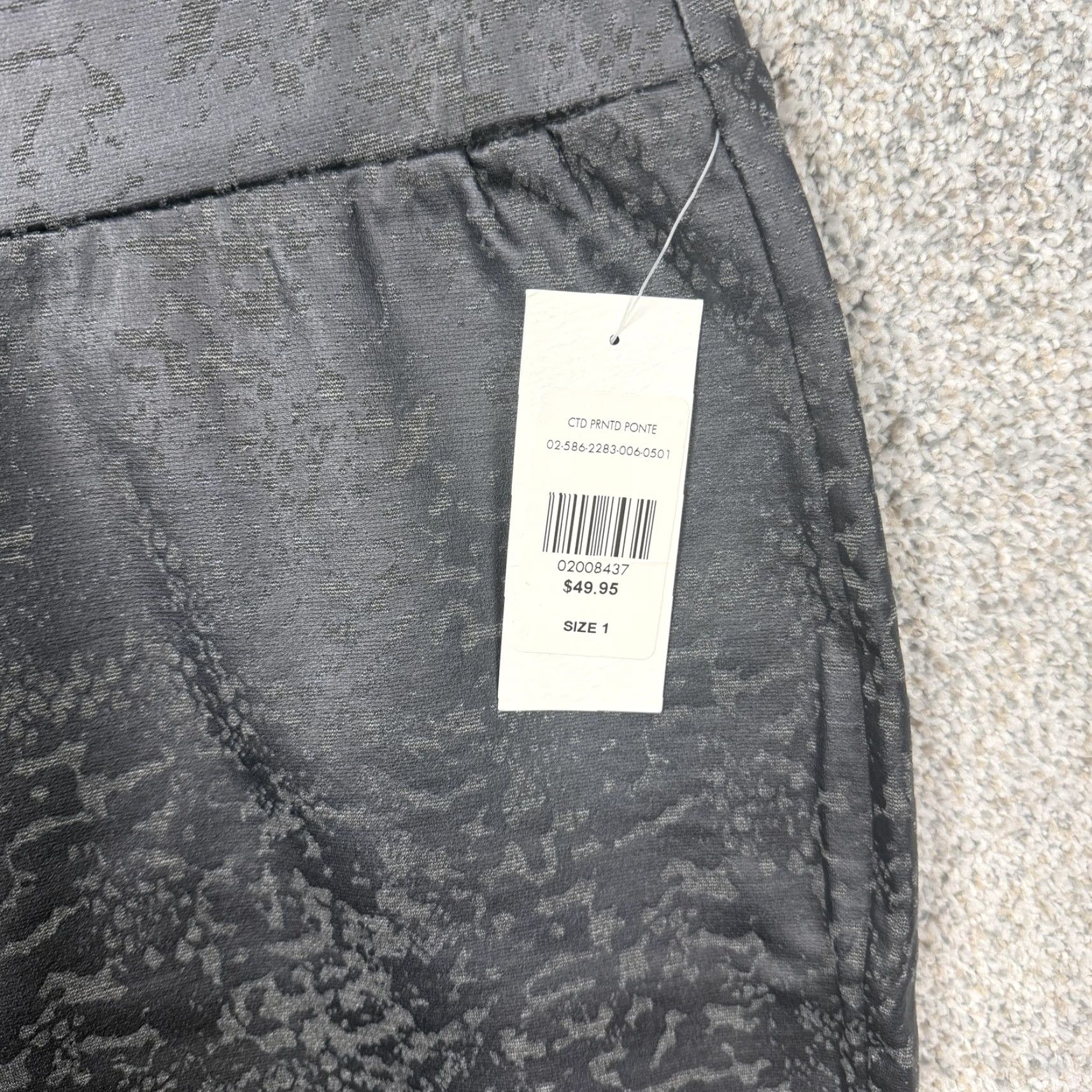 Vintage Fashion To Figure Leggings Womens 1 39x28 Black Coated Ponte High Rise Stretch Size 25" / US 0 / IT 36 - 5 Thumbnail