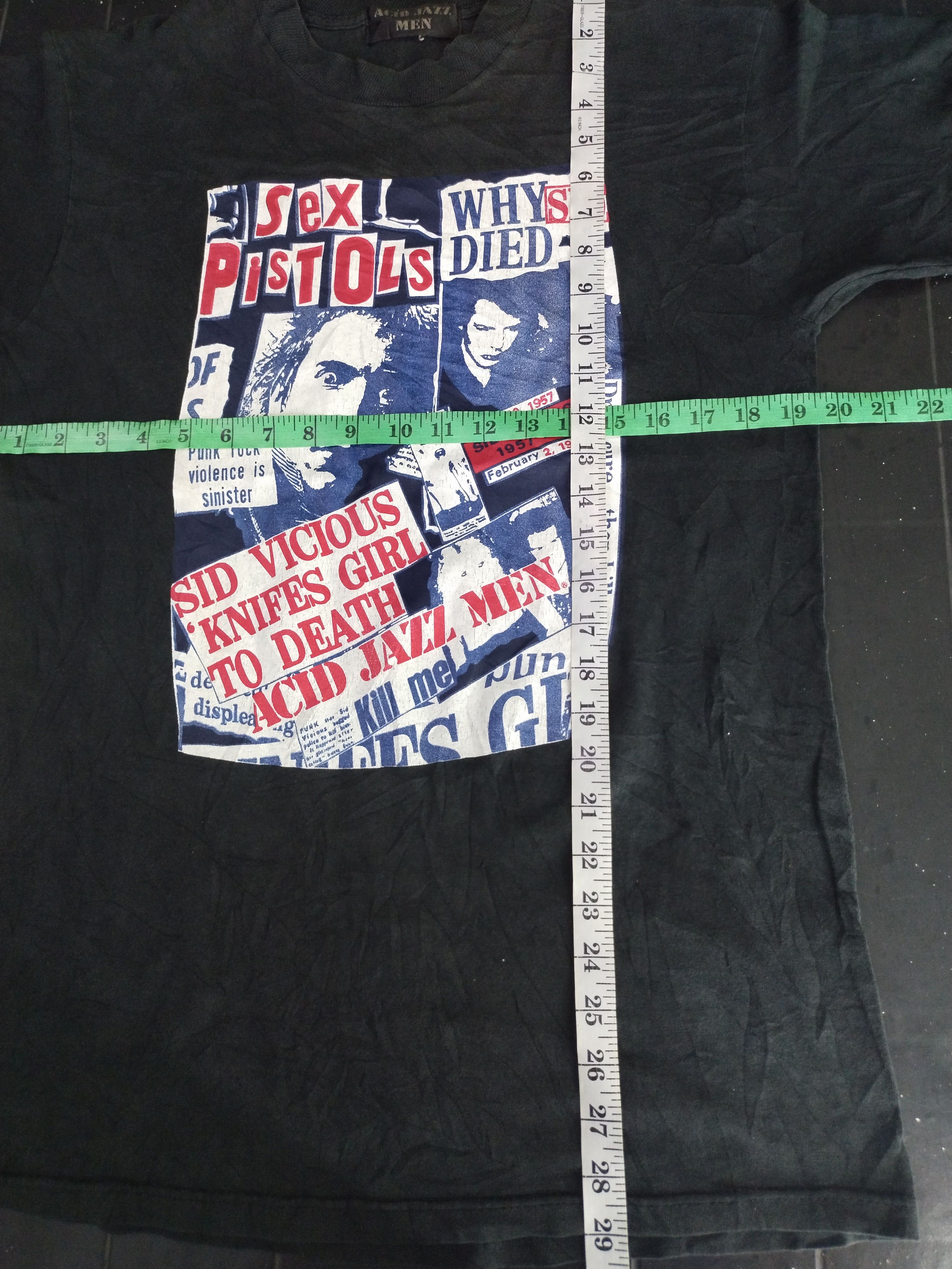 Vintage RARE Vintage 90's Sid Vicious Sex Pistol Acid Jazz Men Tee Size US M / EU 48-50 / 2 - 9 Thumbnail