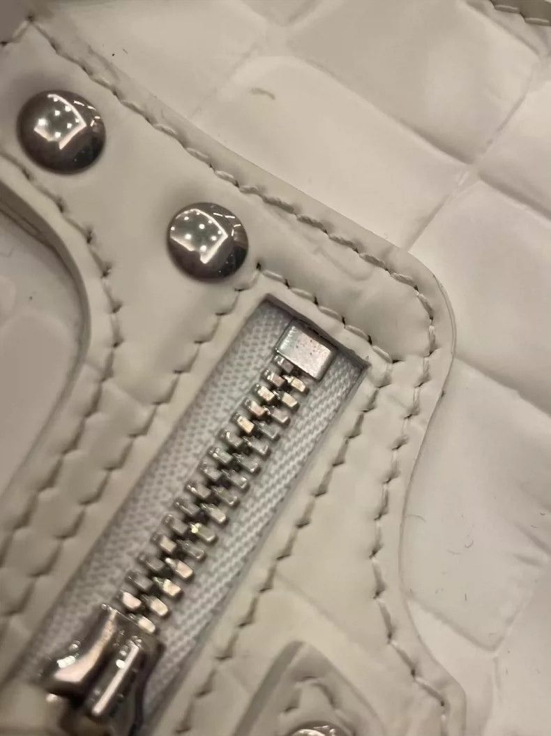 Balenciaga Balenciaga Mini City Bag in White Crocodile Leather-2506 Size ONE SIZE - 8 Thumbnail