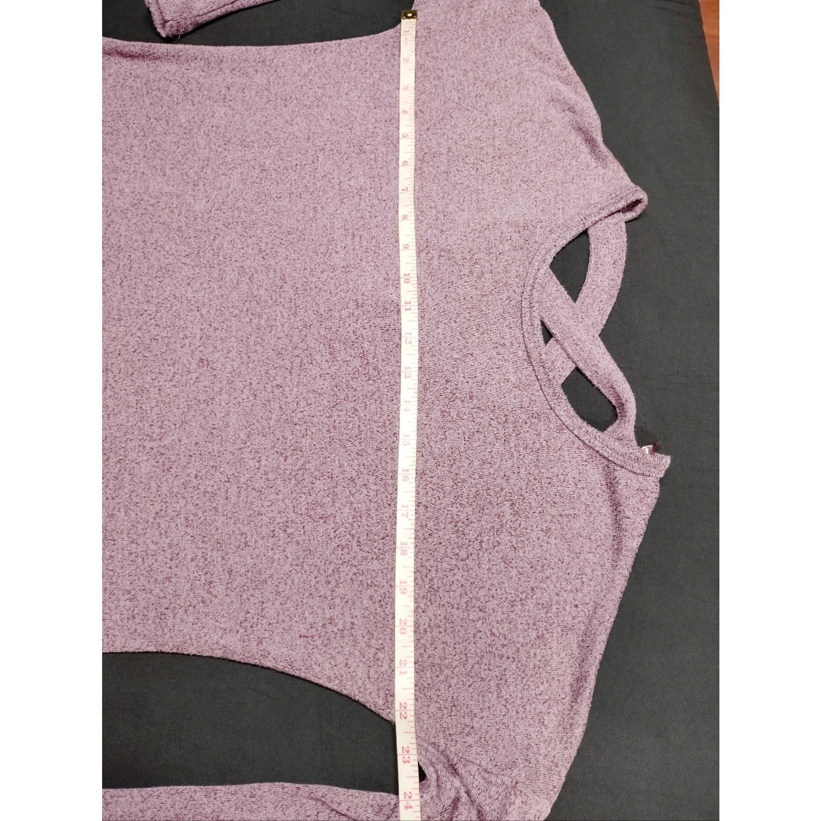 rue21 Rue 21 Soft Crisscross Back Long-Sleeve Top - Dusty Pink Size S / US 4 / IT 40 - 3 Thumbnail