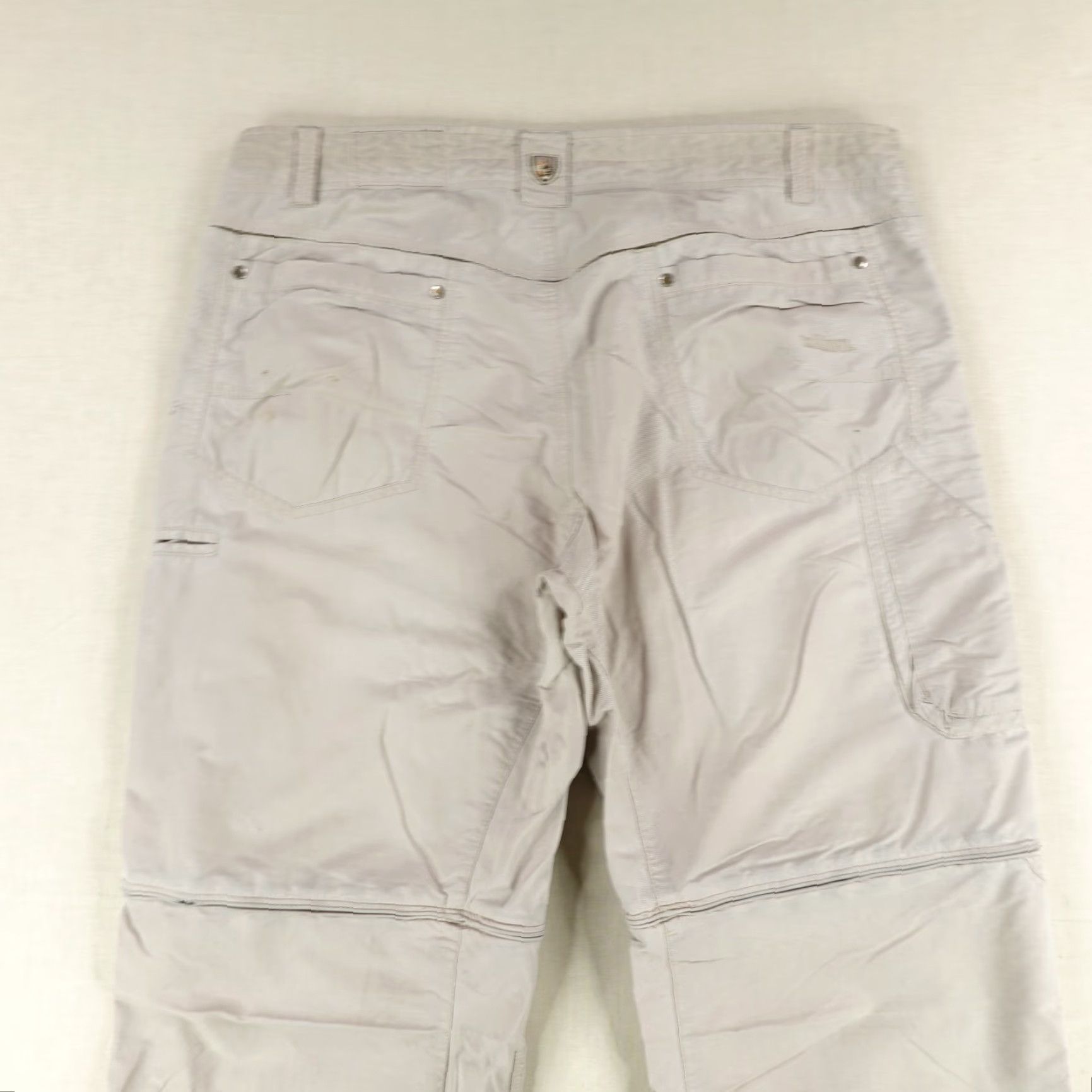 Vintage Kuhl Pants Men 38x30 Cargo Convertible Beig e Cotton Nylon Canvas Regular Inseam 30" Utility Size US 36 / EU 52 - 7 Thumbnail