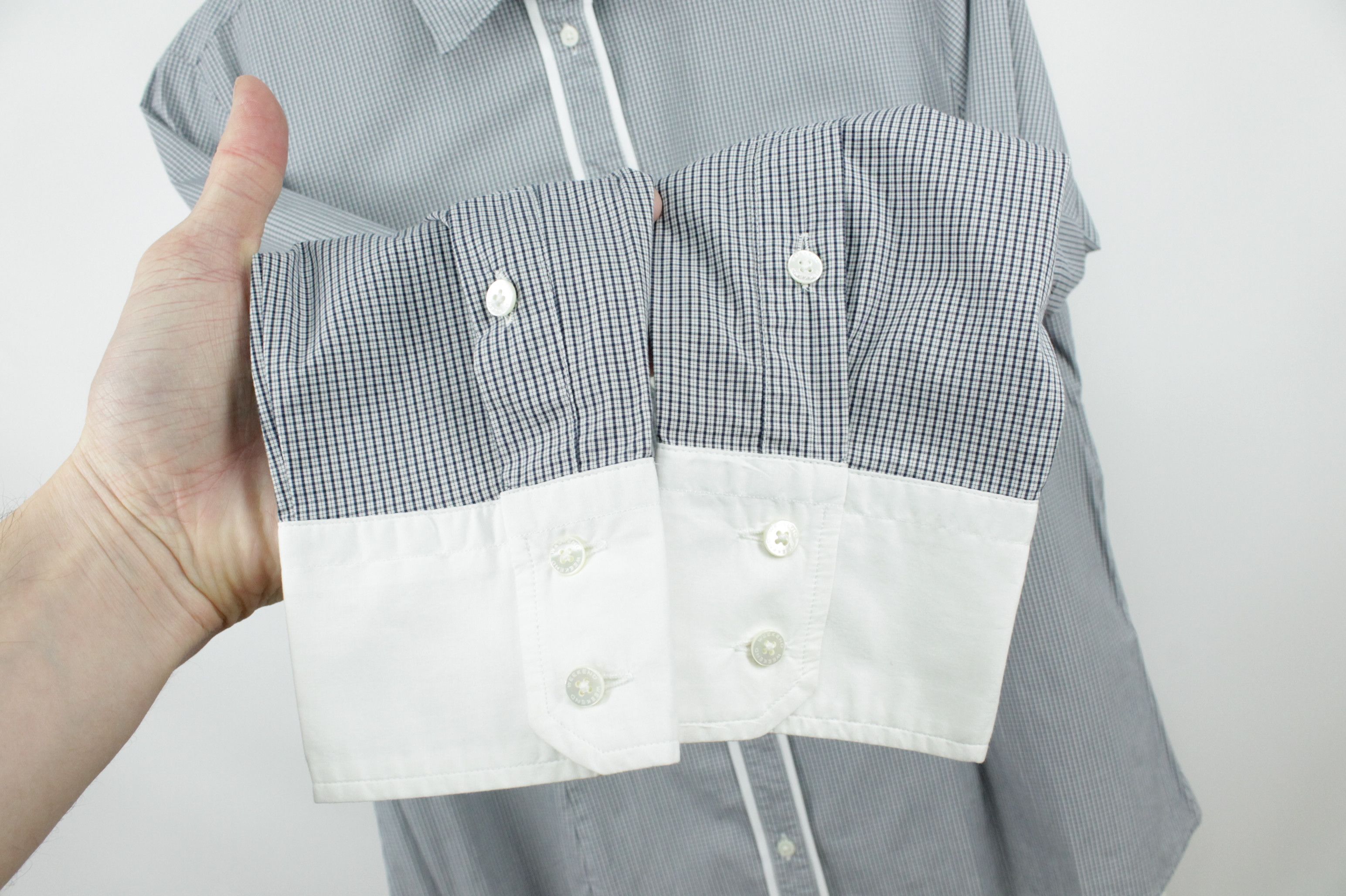 Max Mara × Weekend Max Mara Beautiful Weekend Max Mara Cheked Slim Fit Shirt Size XL / US 12-14 / IT 48-50 - 7 Thumbnail