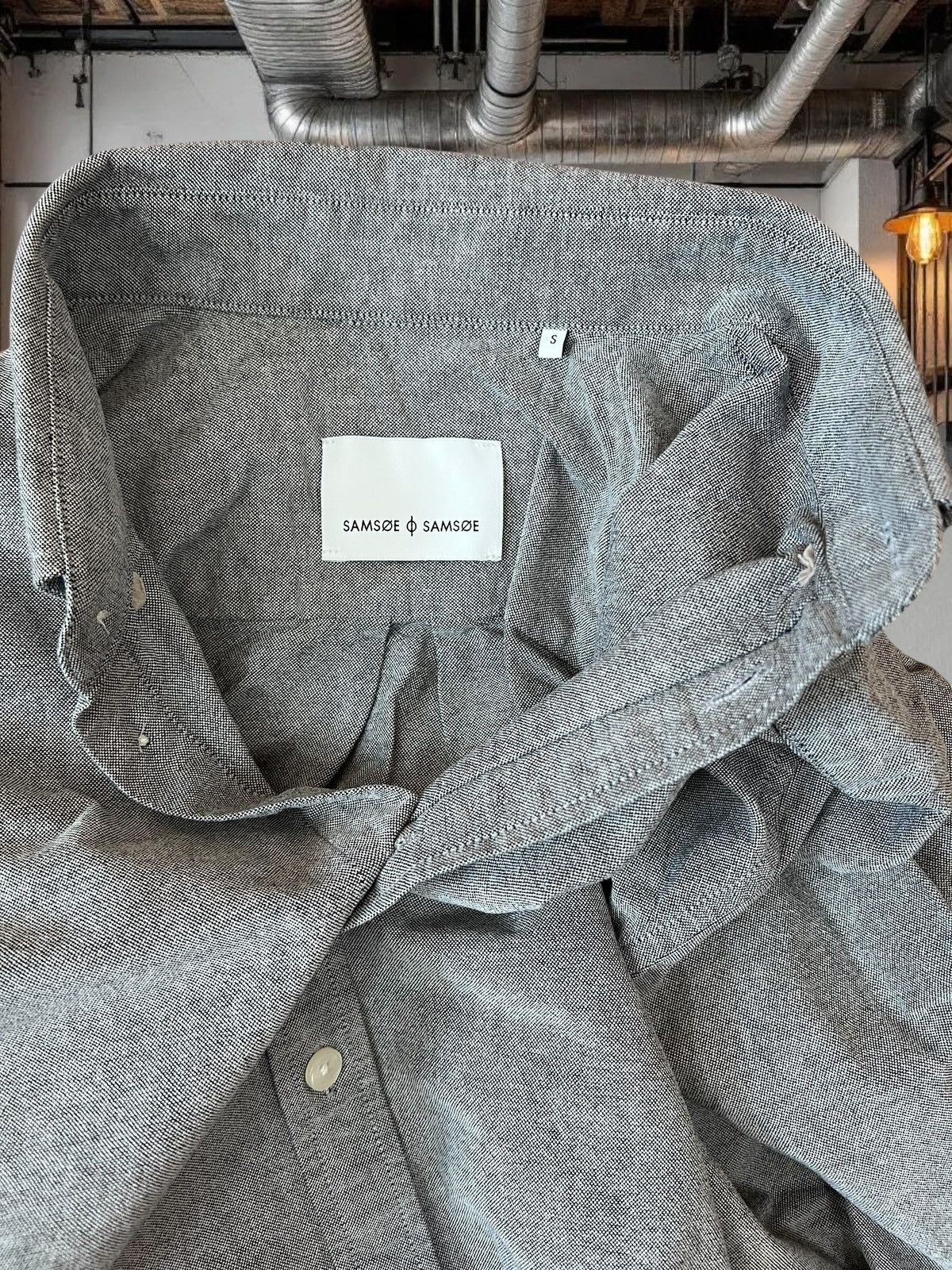 Samsoe Samsoe Samsoe Samsoe Liam BX grey shirt size S Size US S / EU 44-46 / 1 - 5 Thumbnail