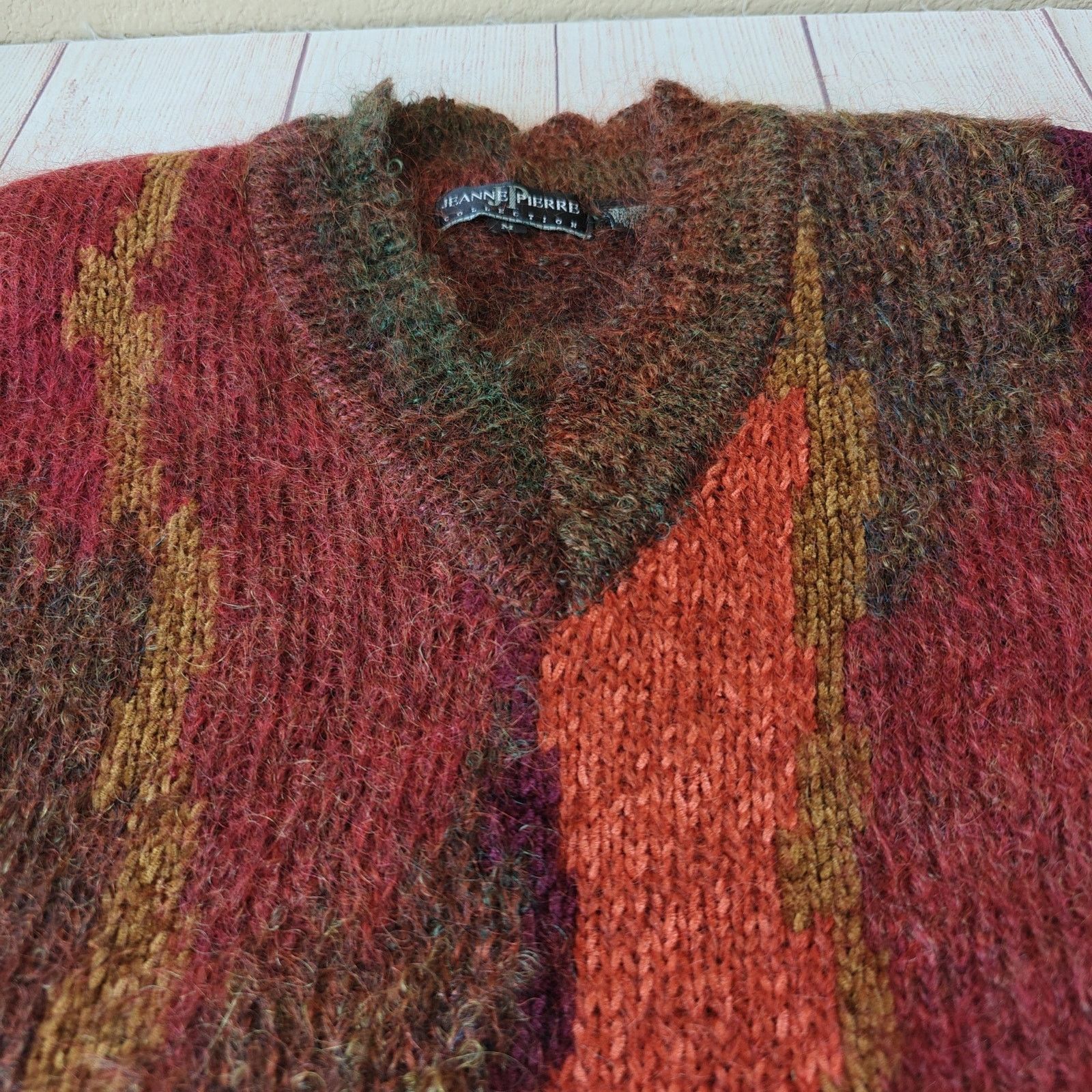 Vintage Vintage Jeanne Pierre mohair V-neck sweater sz M Size M / US 6-8 / IT 42-44 - 6 Thumbnail