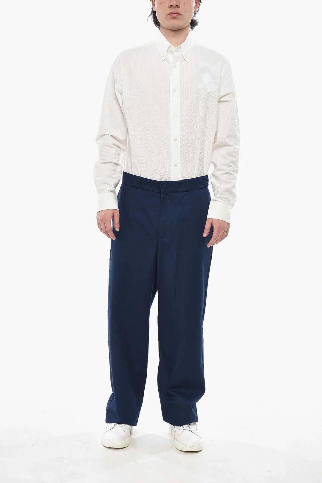 Givenchy og1mm0326 Cotton-Blend Chino Pant in Blue Size US 34 / EU 50 - 4 Thumbnail