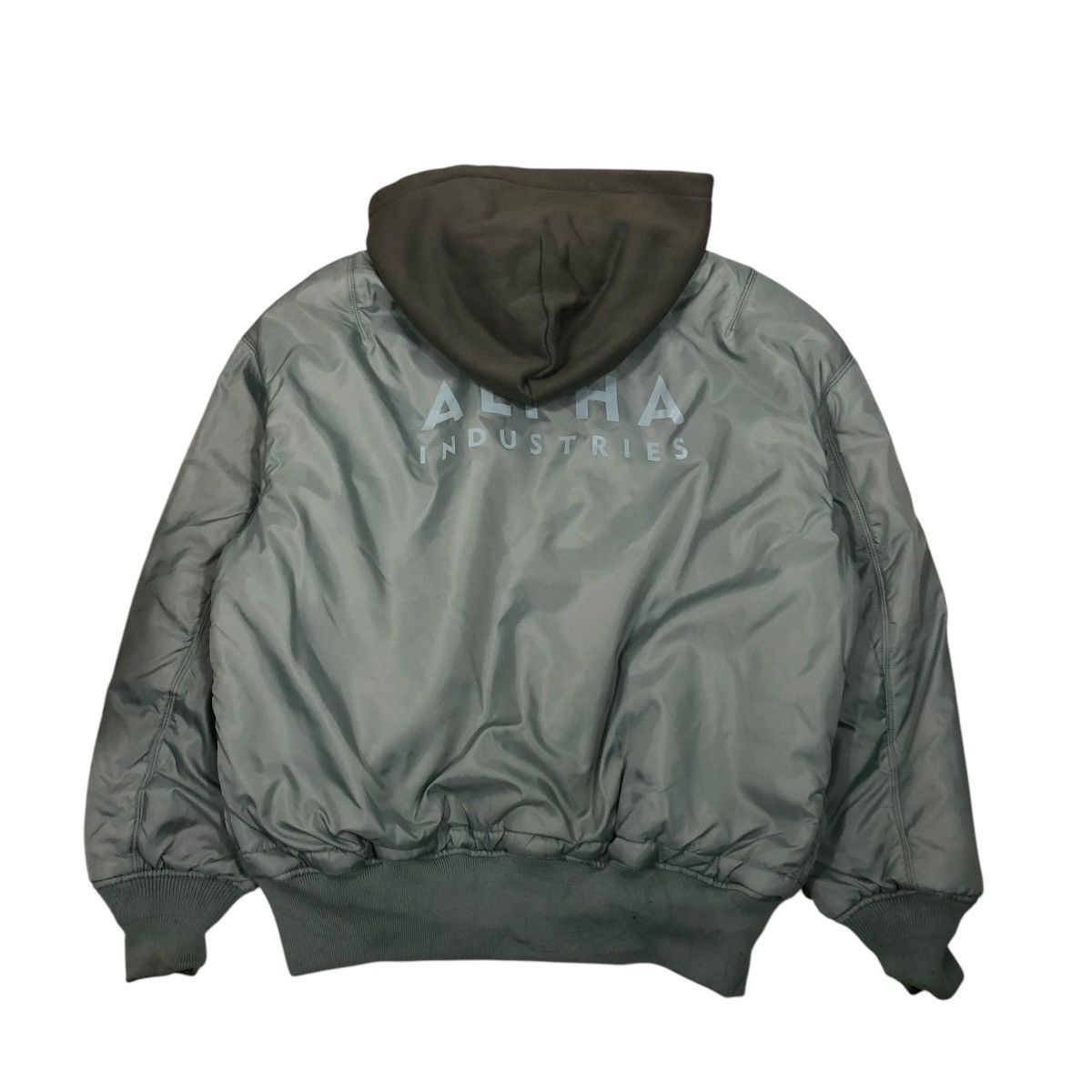 Alpha Industries 🔥VINTAGE REVERSIBLE BOMBER JACKET ALPHA INDUSTRIES BIG LOGO Size US L / EU 52-54 / 3 - 2 Thumbnail