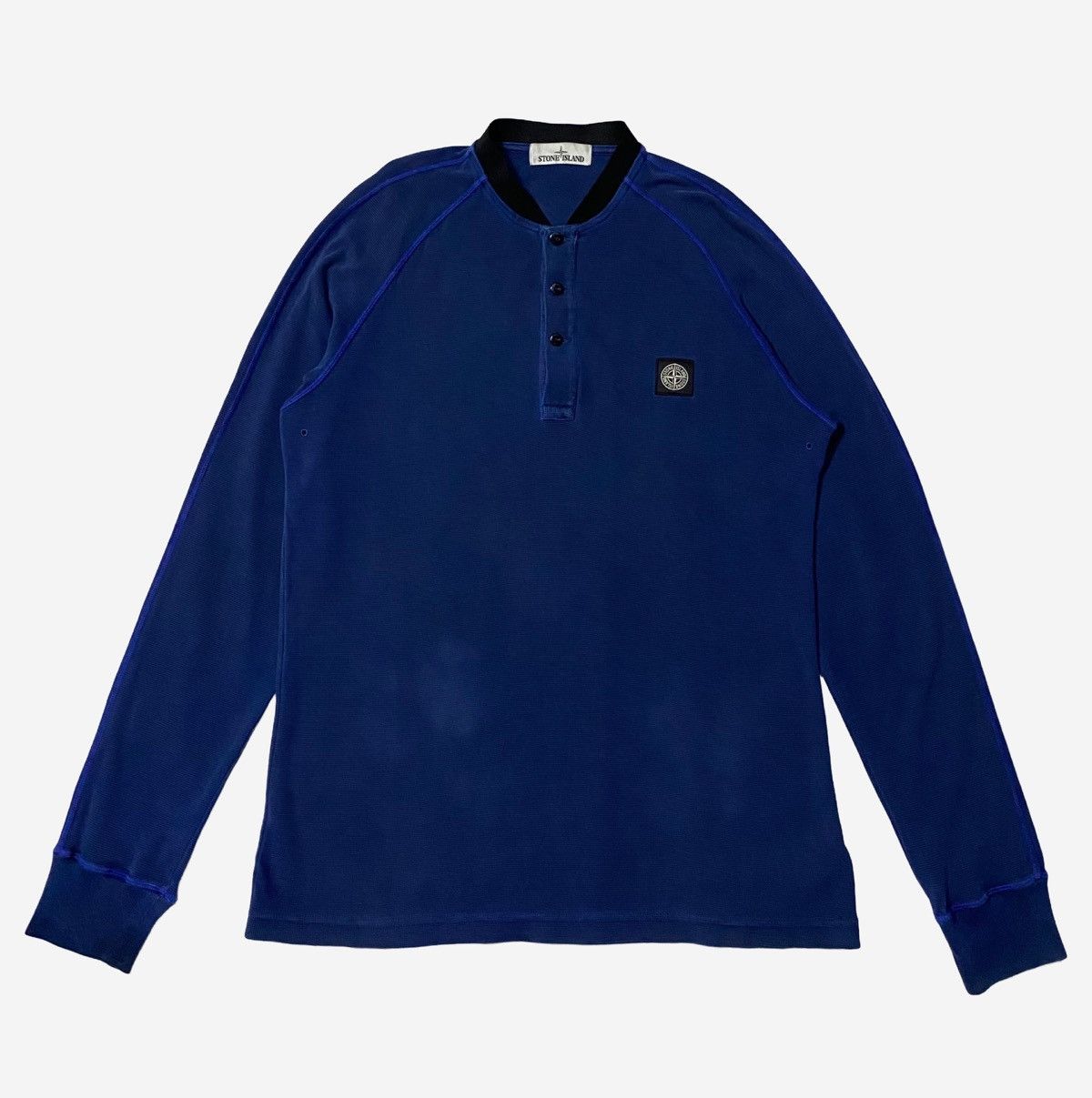 Stone Island STONE ISLAND LONGSLEEVE GARMENT DYED POLO SHIRT Size US L / EU 52-54 / 3 - 1 Thumbnail