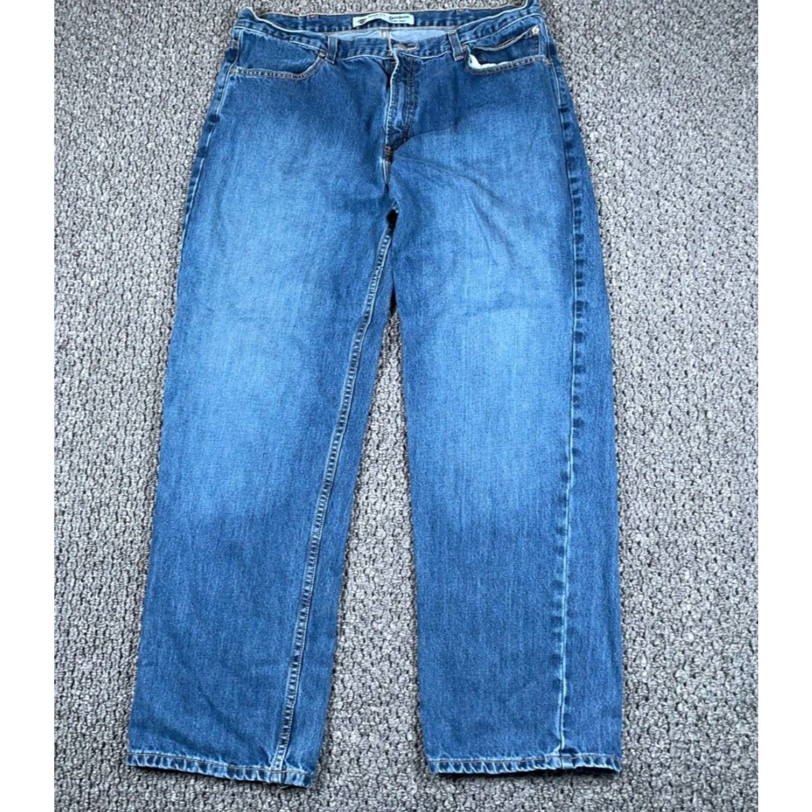 Harley Davidson VINTAGE Harley-Davidson Straight Leg Jeans Men 38 x 32 Blue Denim Biker Motorcycle? Size US 35 - 2 Thumbnail