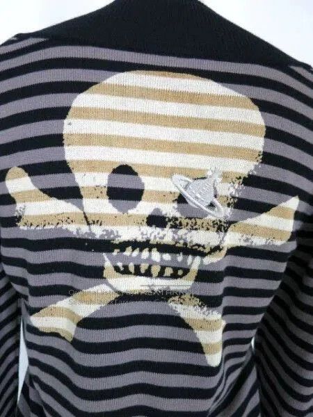 Vivienne Westwood Vivienne Westwood Skull Stripe Cardigan . Size US M / EU 48-50 / 2 - 7 Thumbnail