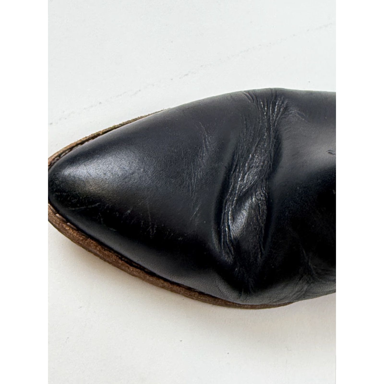 Madewell Madewell Boots Womens Size 7.5 Black Leather Ankle Western Booties Block Heel Size US 8 / IT 38 - 7 Thumbnail