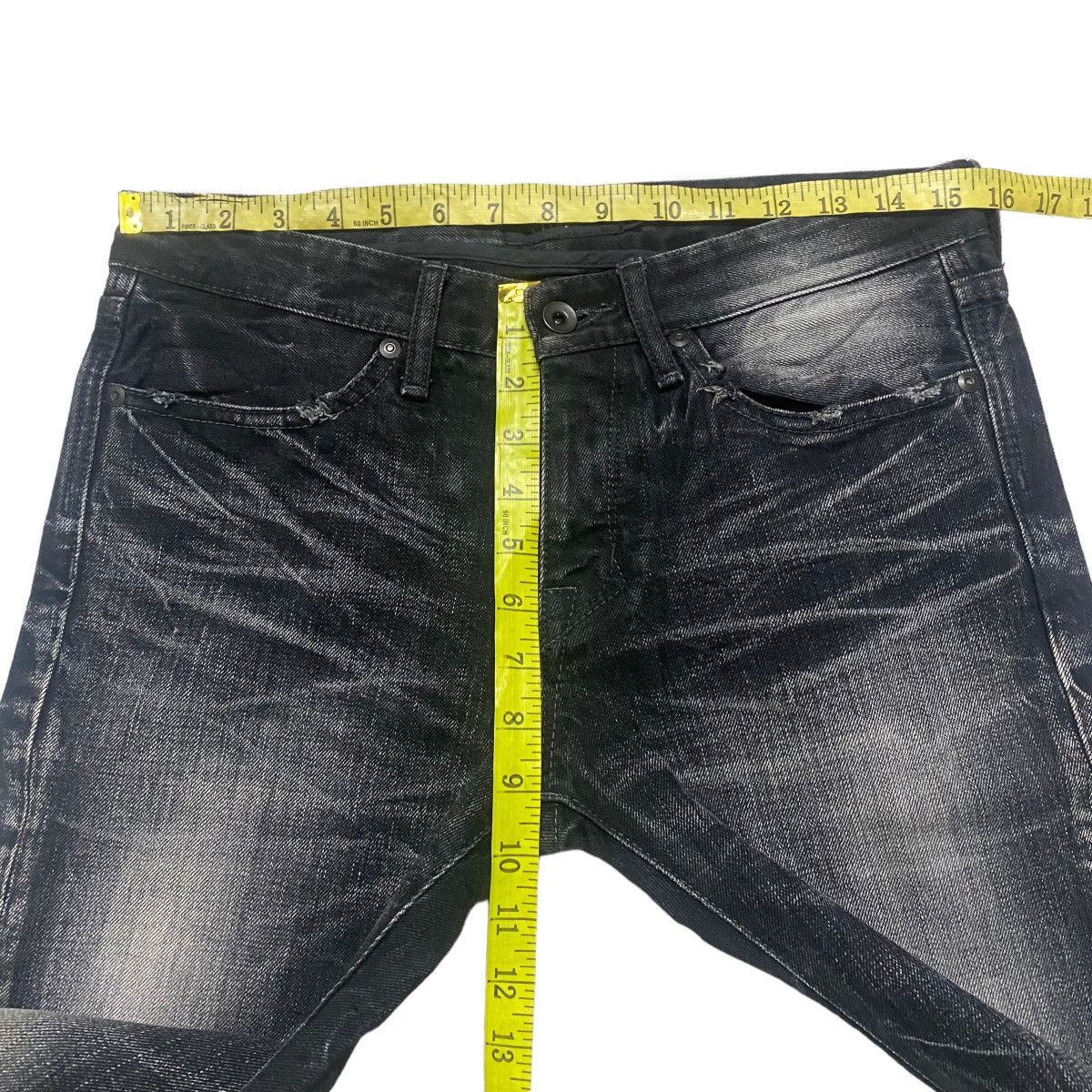 CIVARIZE Civarize Black Whisker Denim Flare Jeans Size US 30 / EU 46 - 18 Thumbnail