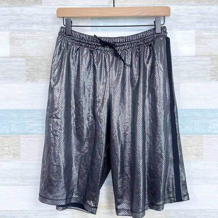 Ivy Park IVY PARK Metallic Mesh Double Layer Basketball Shorts Gray S Grailed