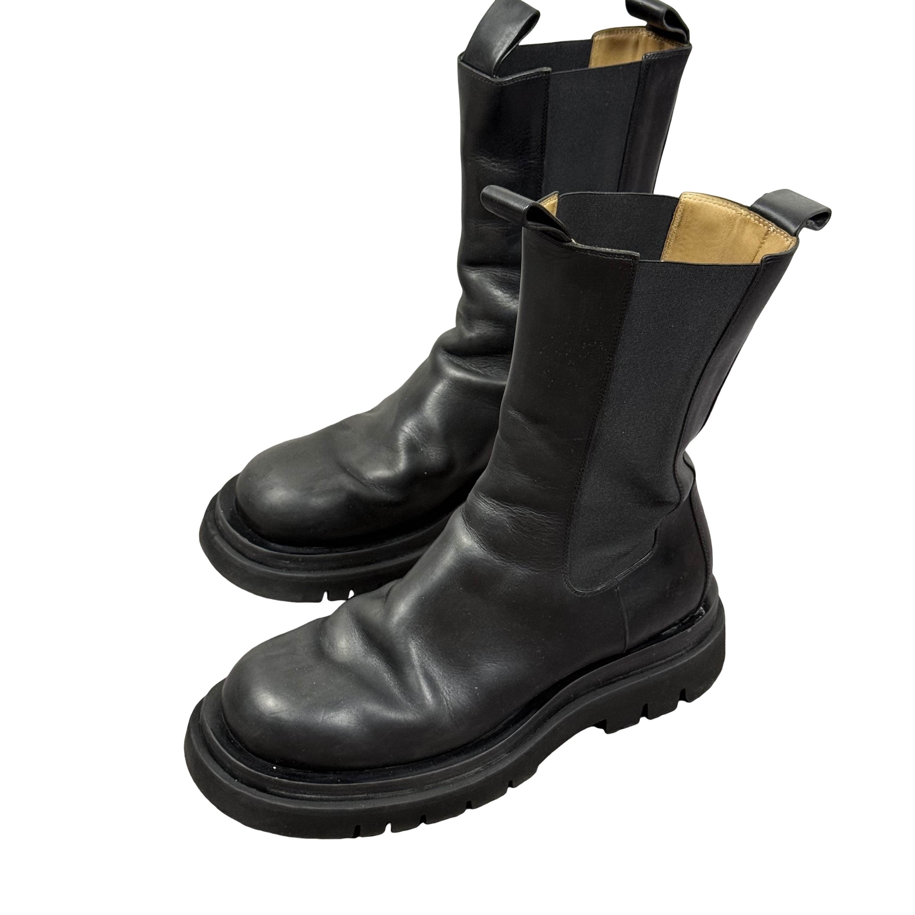 Bottega Veneta Bottega Veneta Black Green Boots Size 8 | Grailed