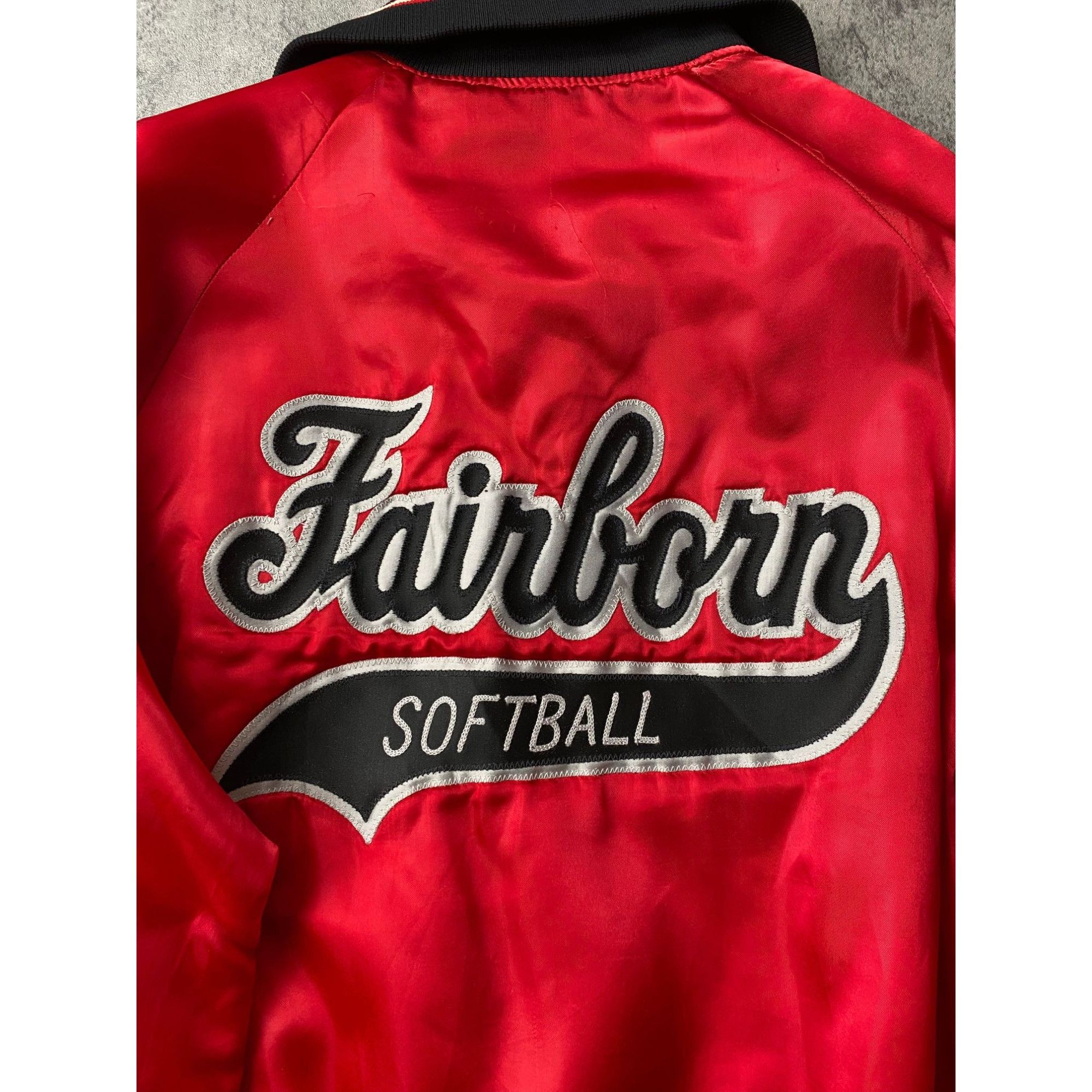 Vintage Vintage Fairborn Softball Jacket Satin Snap On Size US M / EU 48-50 / 2 - 3 Thumbnail