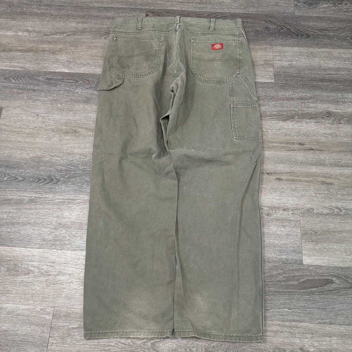 Dickies × StraightFaded × Vintage Vintage Y2K Faded olive green wide leg dickies carpenter Size US 36 / EU 52 - 1 Thumbnail