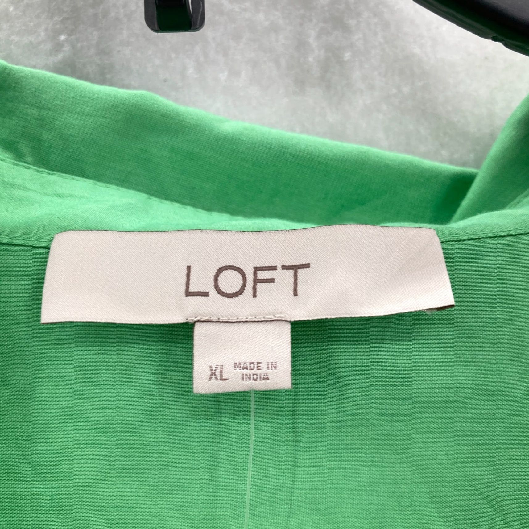Loft LOFT Button Front Long Sleeve Shirt Womens XL Green Modal Blend Lagenlook Casual Size XL / US 12-14 / IT 48-50 - 4 Thumbnail