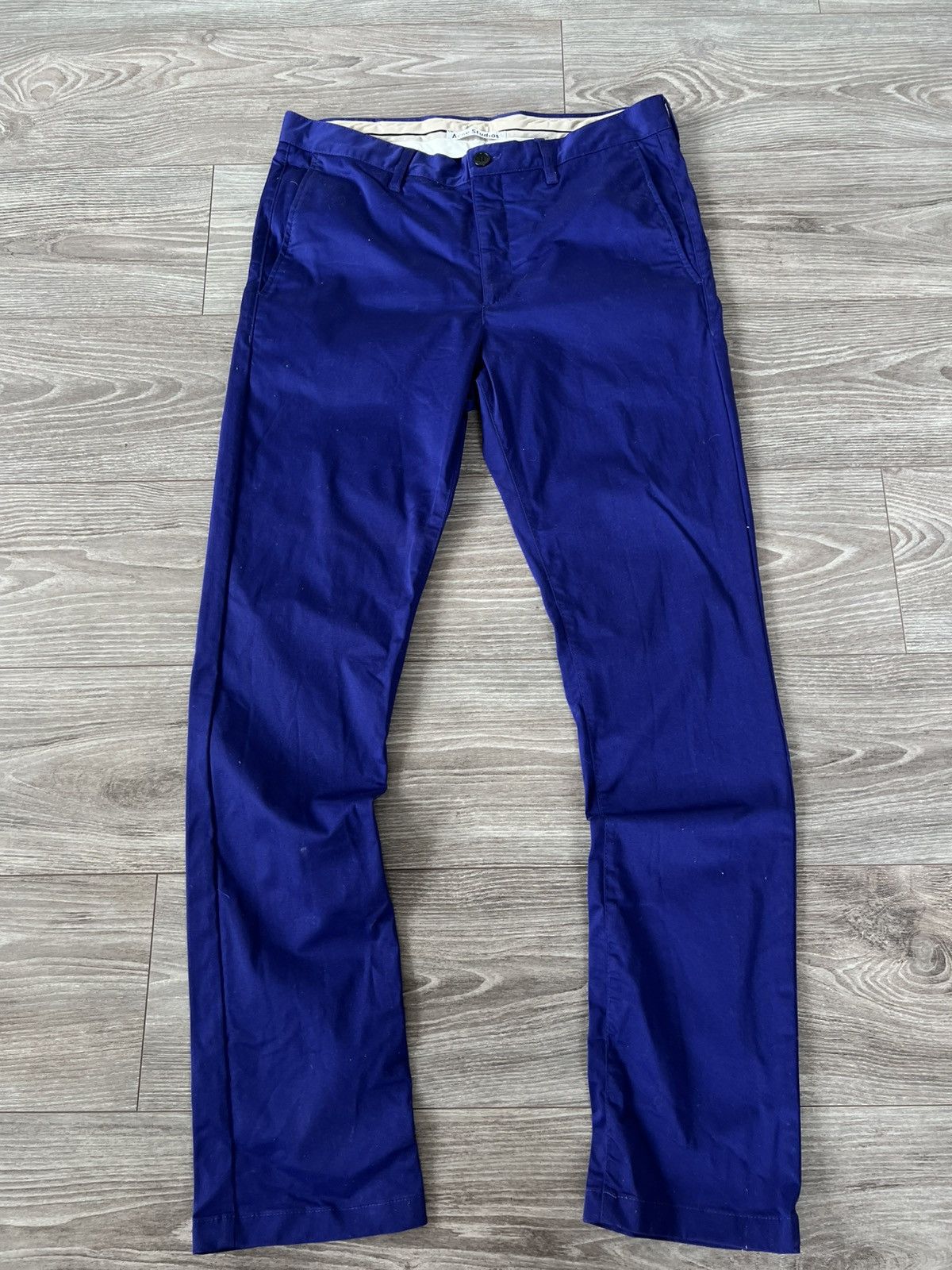 Acne Studios × Designer Archival Acne Studios Roc Satin Cotton Skinny Pants Size US 34 / EU 50 - 8 Thumbnail