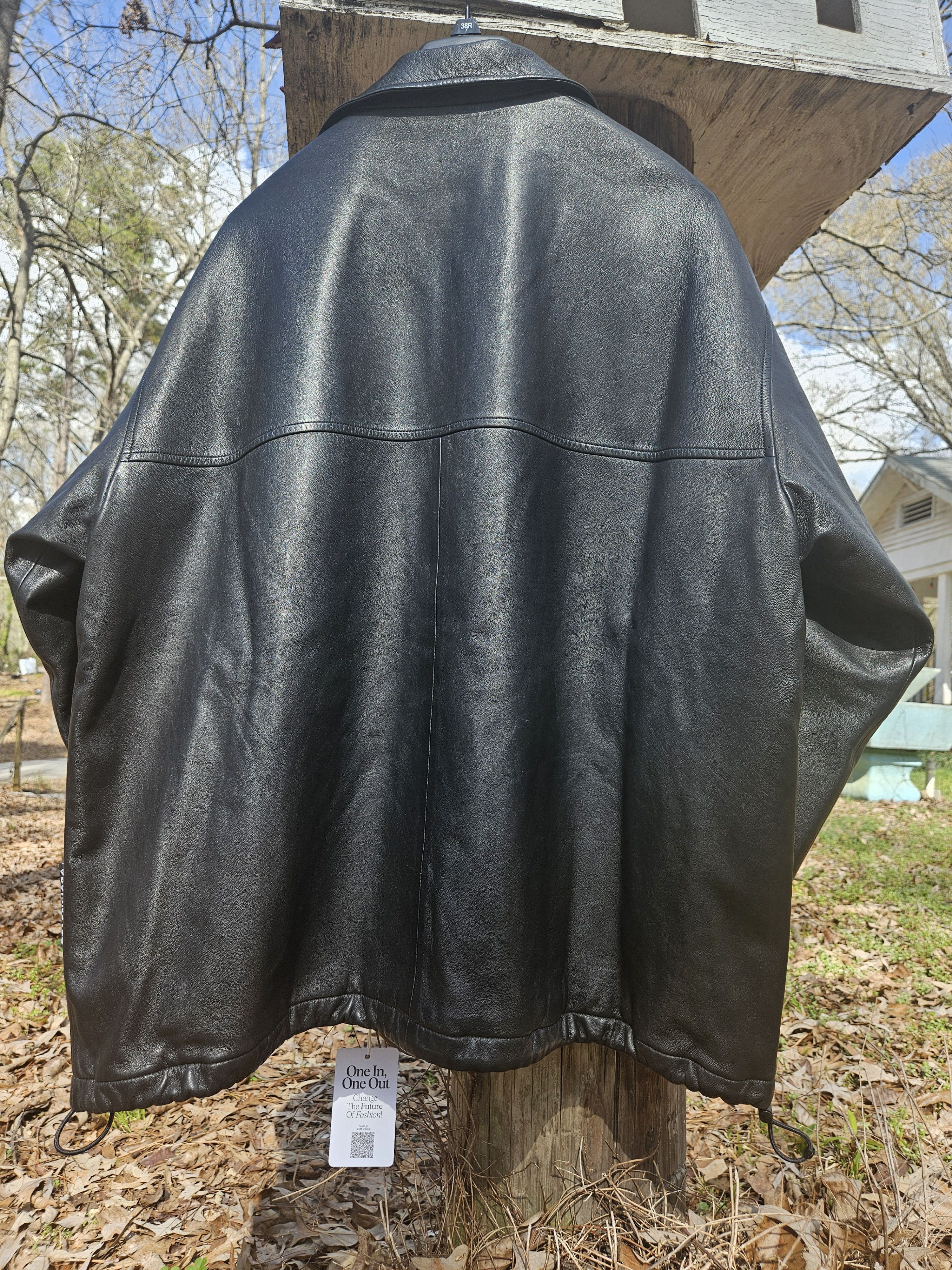 Balenciaga Balenciaga Lamb Leather Red Quilted Zip Up Jacket Size US M / EU 48-50 / 2 - 7 Thumbnail