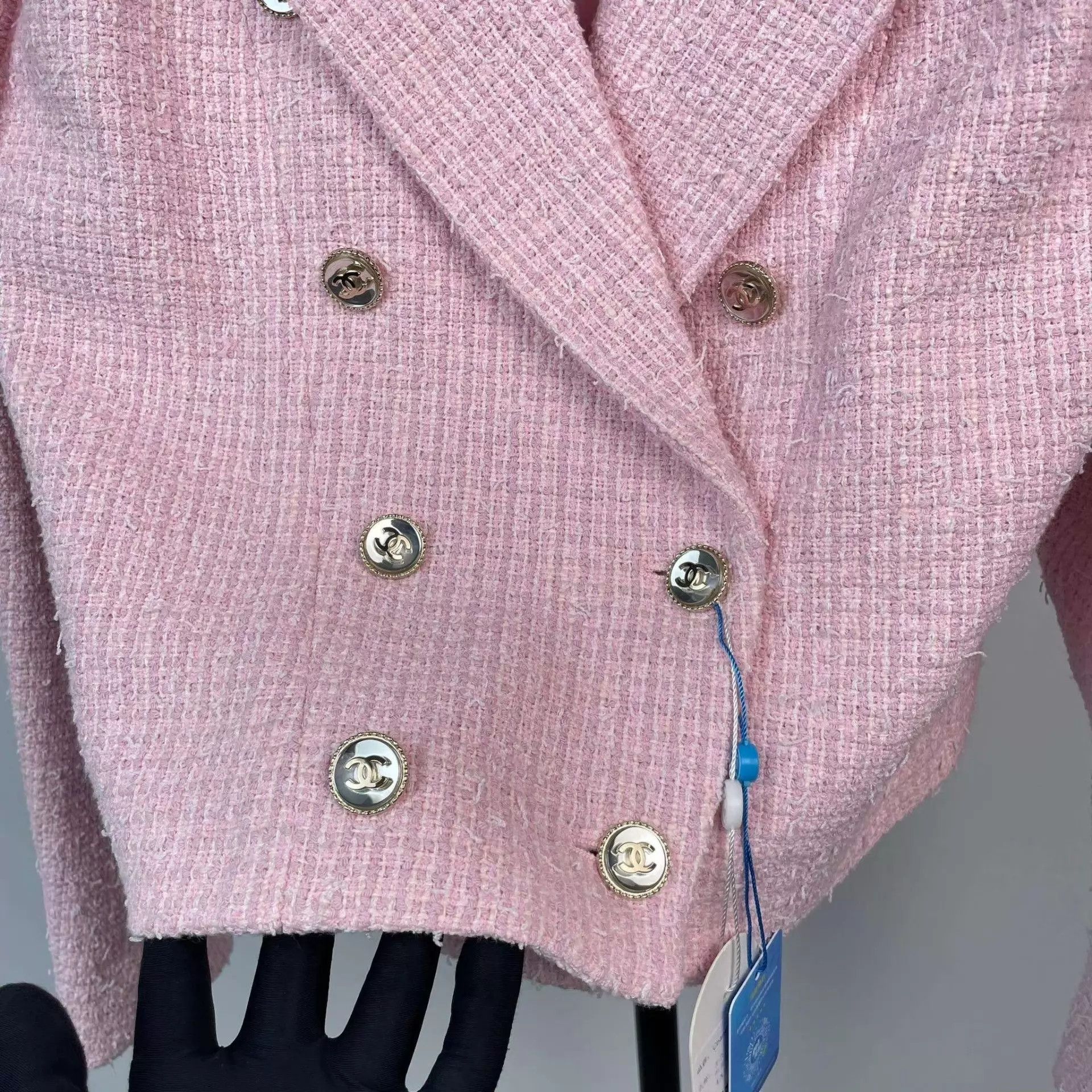 Chanel Chanel Pink Tweed Collared Jacket 38 98 New Size S / US 4 / IT 40 - 9 Thumbnail