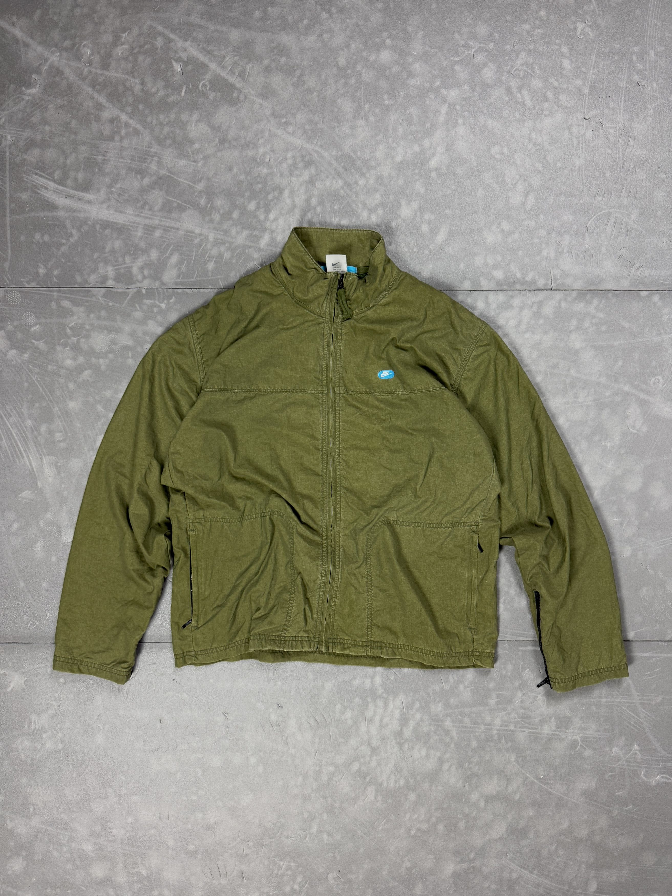 Nike × Vintage Vintage Nike khaki light windbreaker jacket streetwear 90s Size US M / EU 48-50 / 2 - 1 Thumbnail