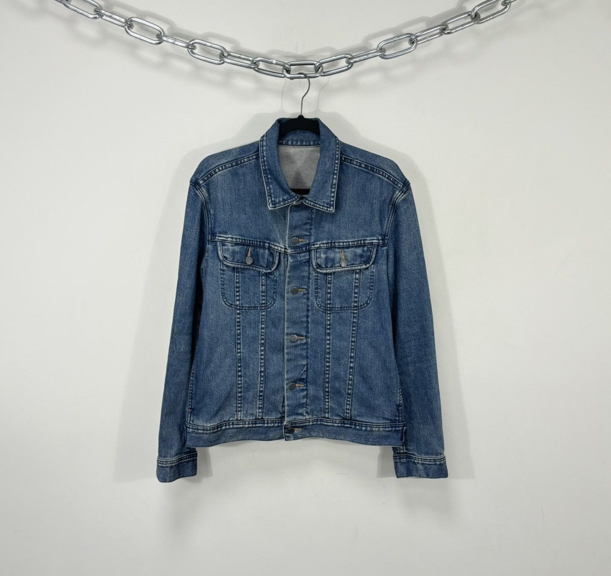 A.P.C. A.P.C. Men’s Type 3 Blue Trucker Denim Jacket Size US M / EU 48-50 / 2 - 1 Thumbnail