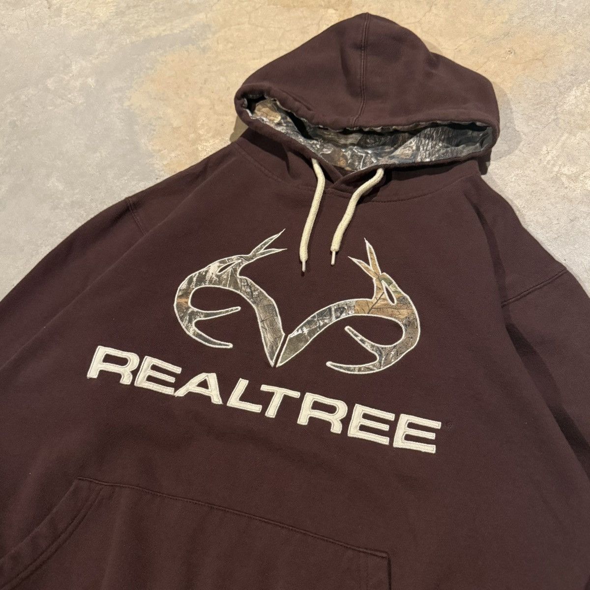 Realtree Vtg 2000s Realtree Camo Embroidered Brown Hoodie ERD Grunge Size US L / EU 52-54 / 3 - 3 Thumbnail