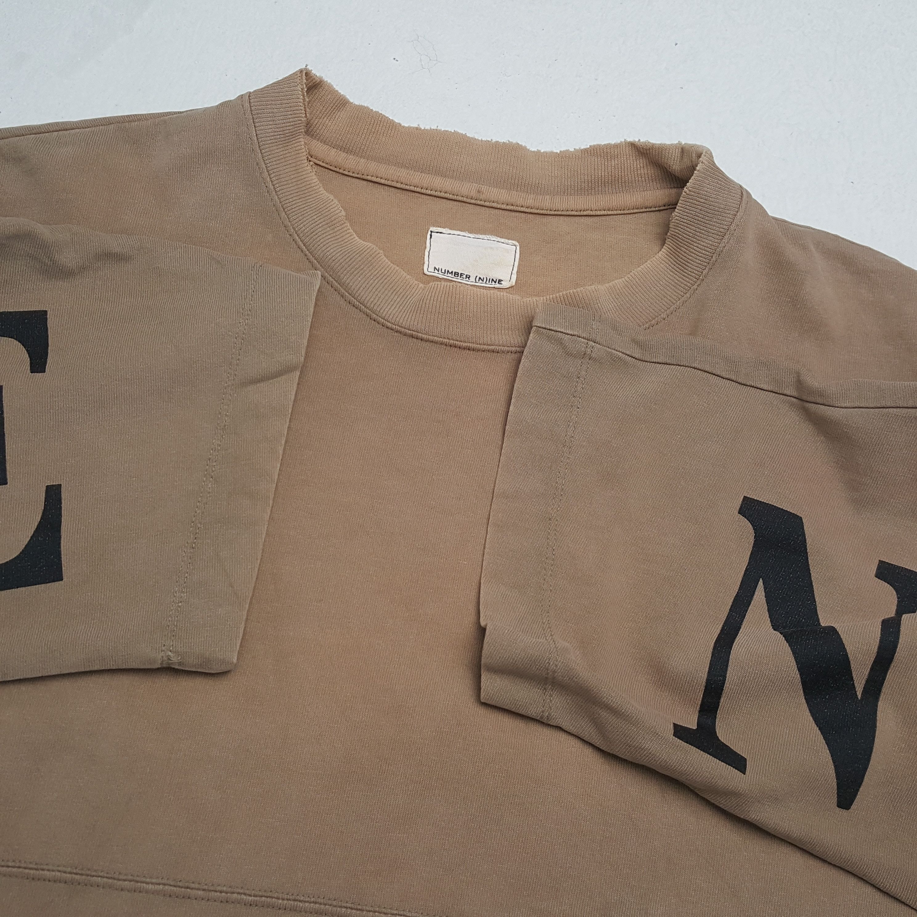 Number (N)ine NUMBER (N)INE Japanese Brand Big Spellout Tshirt Size US XL / EU 56 / 4 - 7 Thumbnail