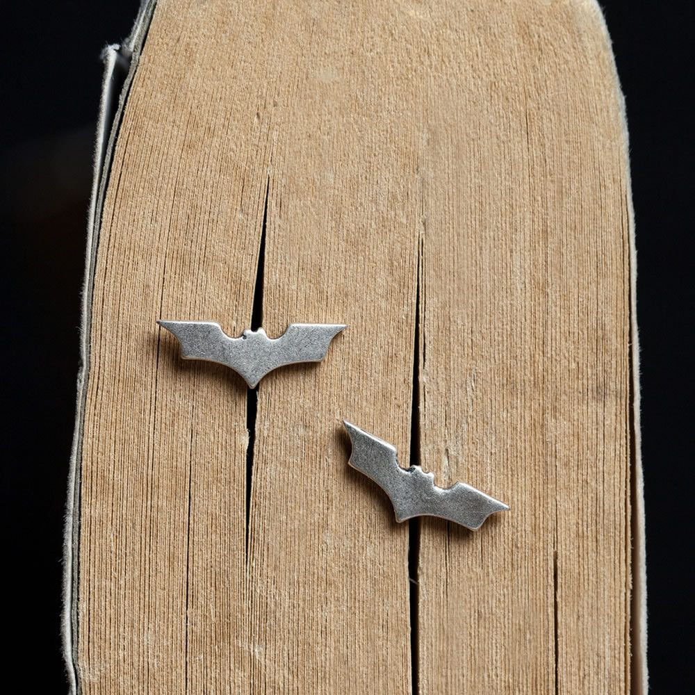 Jewelry Bat Modern Earrings One Pairs Chrome Jewelry Size ONE SIZE - 3 Thumbnail