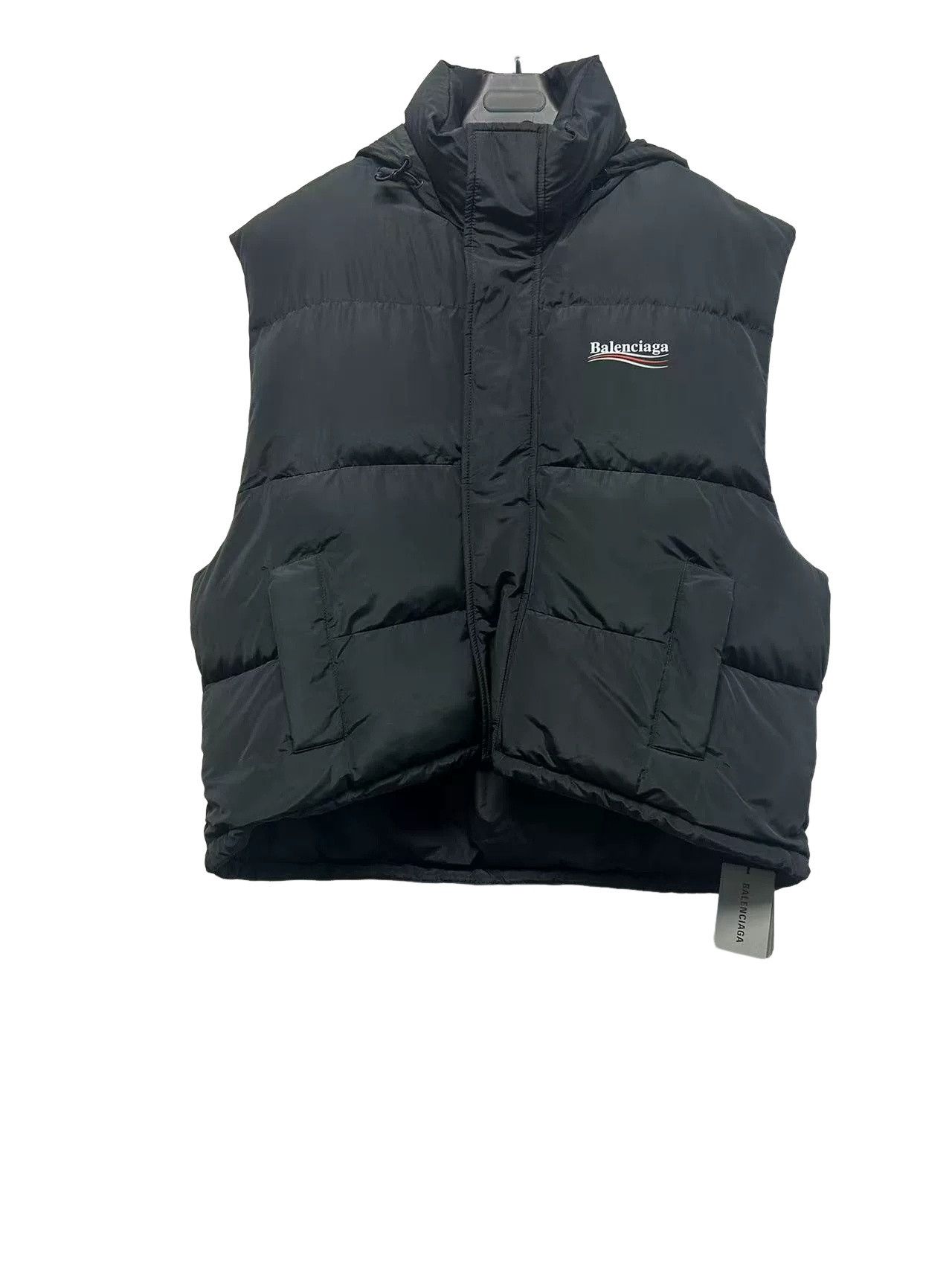 Balenciaga Balenciaga Logo Print Puffer Vest EU 48 Size US M / EU 48-50 / 2 - 1 Thumbnail