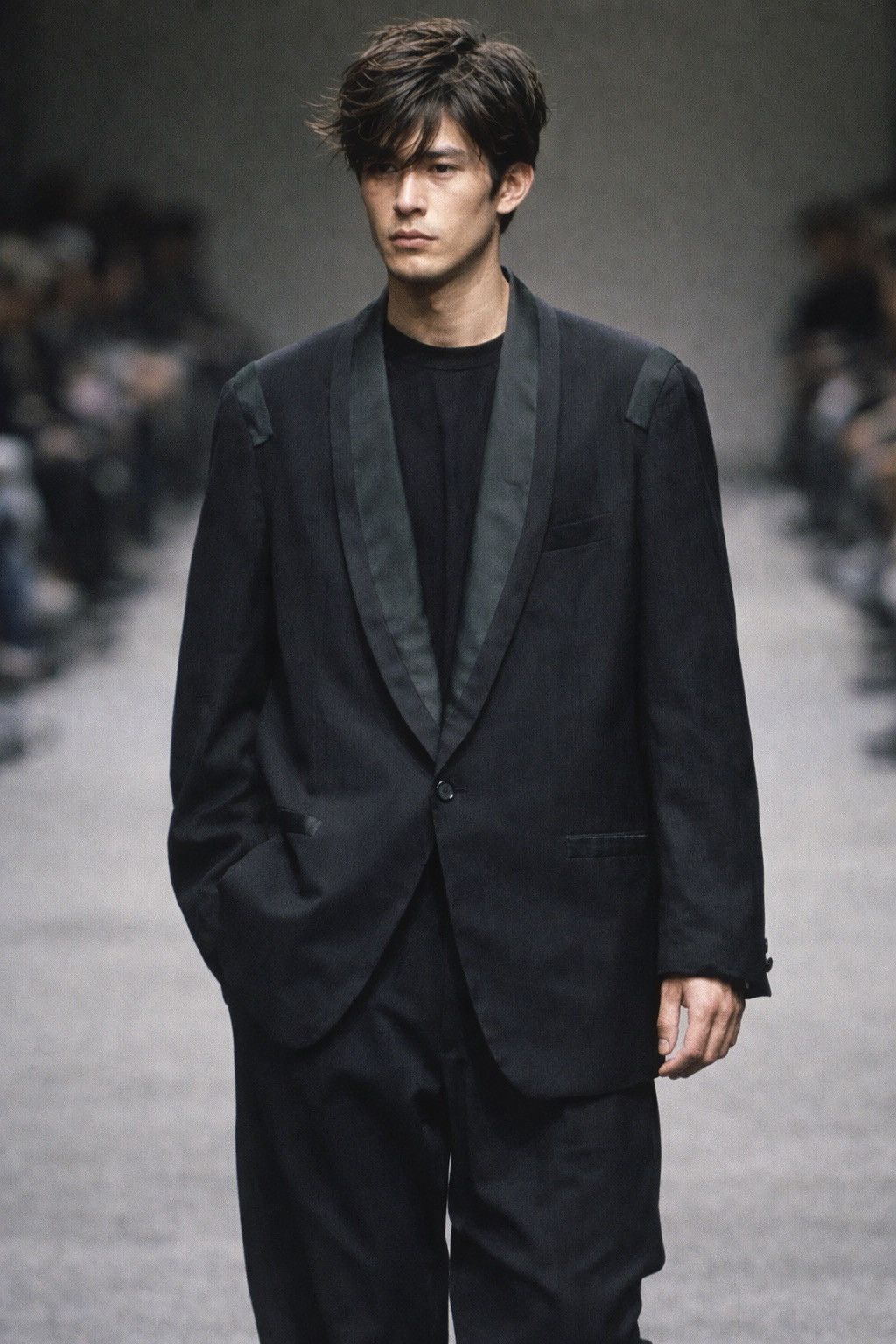 Yohji Yamamoto Vintage 90s Yohji Yamamoto Pour Homme Blazer Jacket Size US L / EU 52-54 / 3 - 1 Thumbnail
