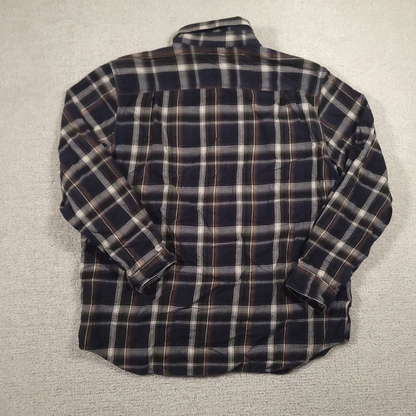 Carhartt Carhartt Shirt Men XL Relaxed Fit Pearl Snap Western Blue Plaid Size US XL / EU 56 / 4 - 7 Thumbnail