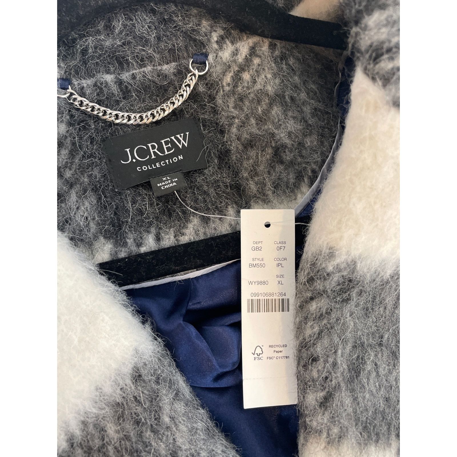 J.Crew J. Crew Relaxed Topcoat Italian Brushed Buffalo Sz XL Size XL / US 12-14 / IT 48-50 - 9 Thumbnail