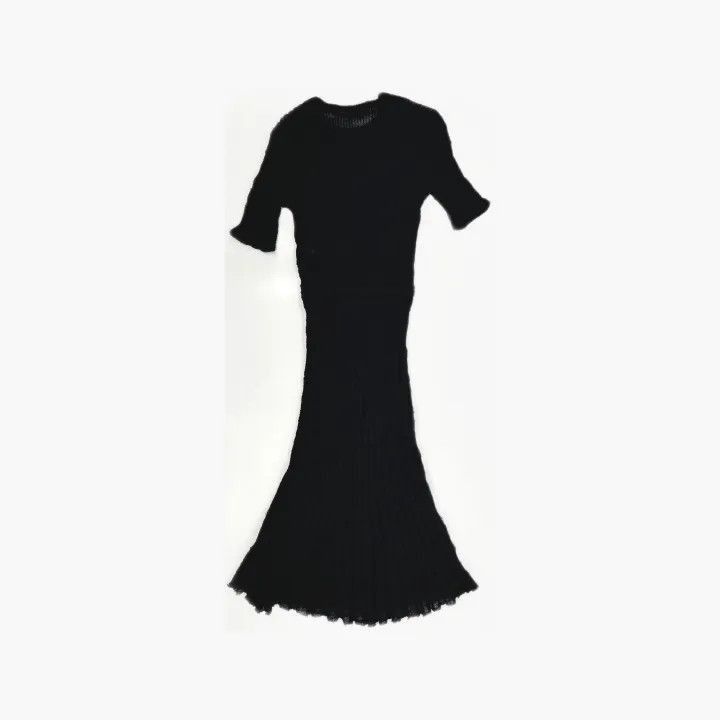 Chanel Chanel Black Knit Short Sleeve Dress Size XS / US 0-2 / IT 36-38 - 3 Thumbnail