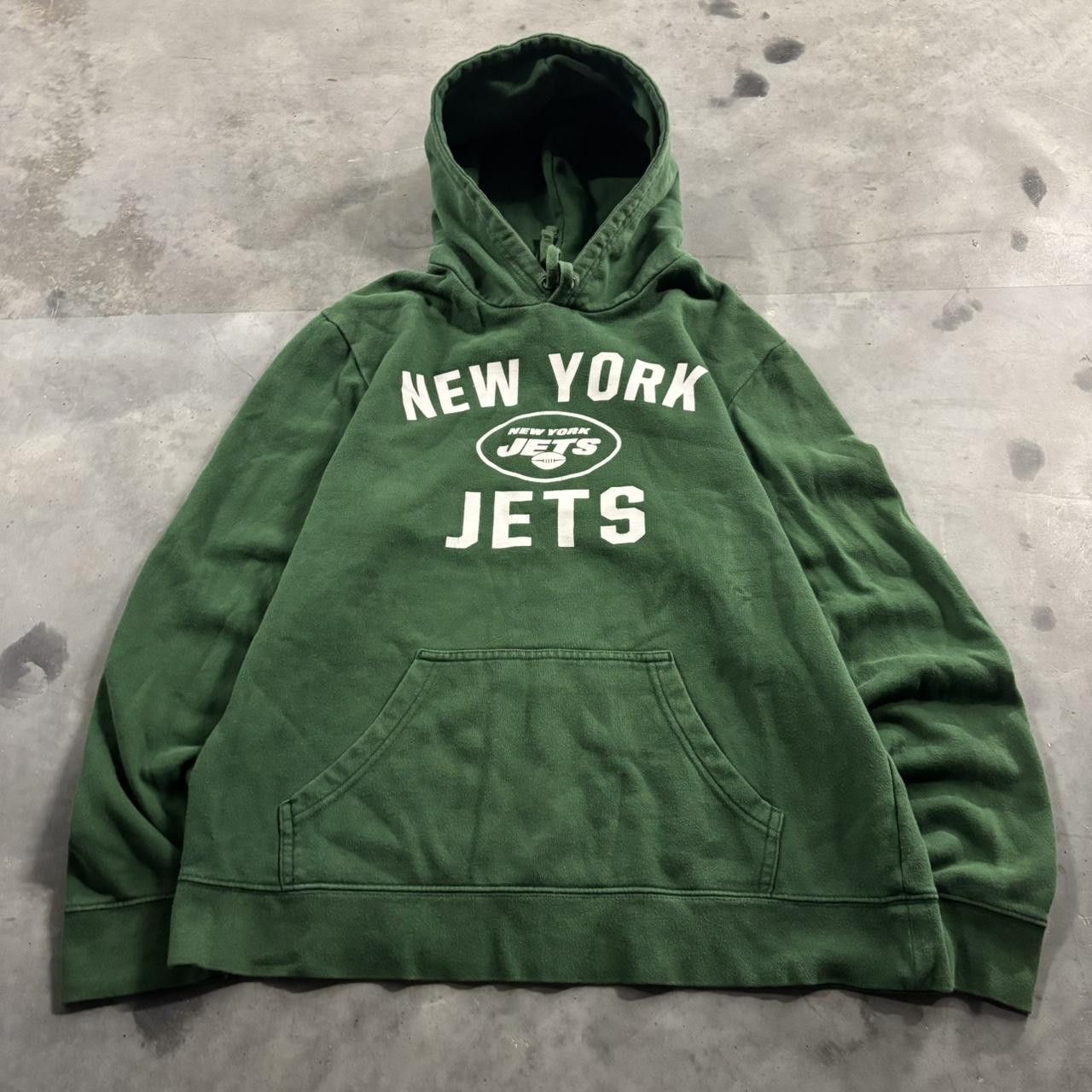 NFL Crazy Vintage Y2K/2000s Green New York Jets NFL Sports Hoodie! Size L Size US L / EU 52-54 / 3 - 1 Thumbnail