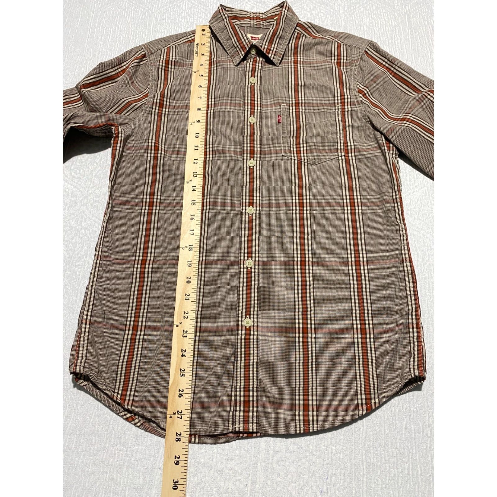 Levi's Levis Shirt Mens S Plaid Regular Button-Up Long Sleeve Casual Classic Pockets Multicolor Size US S / EU 44-46 / 1 - 7 Thumbnail