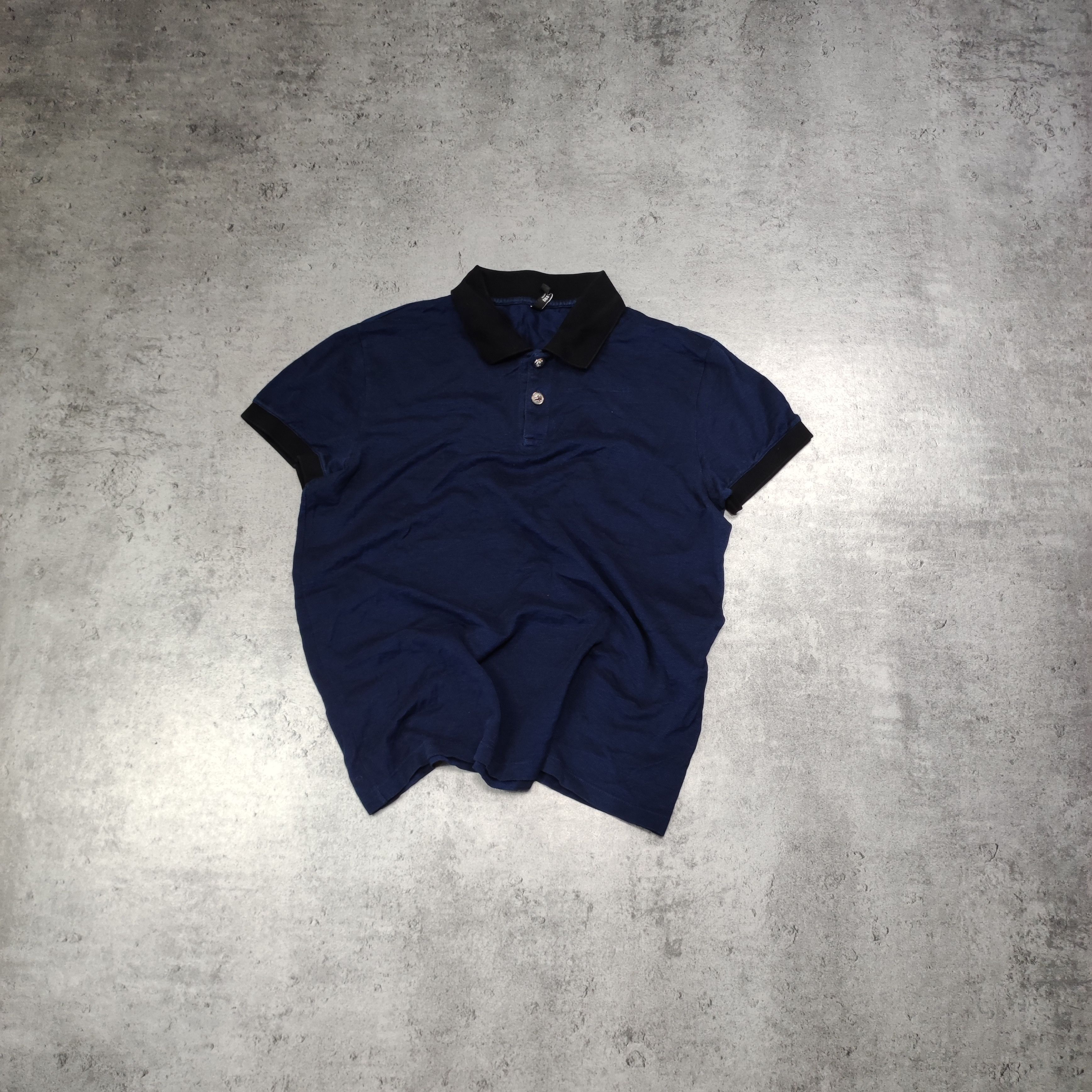Versace × Versus Versace RARE Versus Gianni Versace Lion Head Skinny Polo Shirt Size US M / EU 48-50 / 2 - 2 Thumbnail