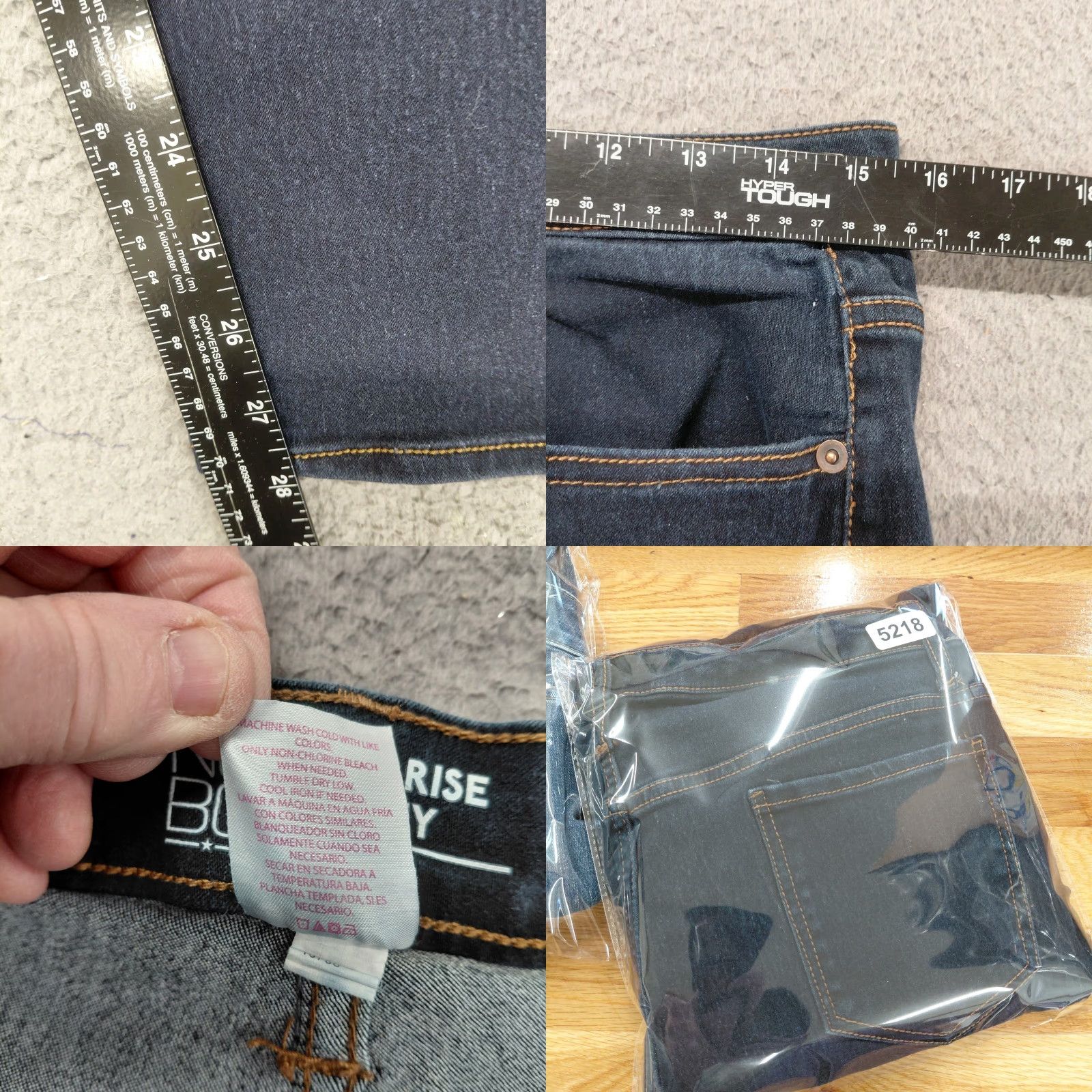 Vintage NOBO No Boundaries Jeans Women’s 17 Blue Denim Pockets Button Fly Skinny Jeans (Regular) Womens Size 38" / US 16 / IT 52 - 8 Thumbnail