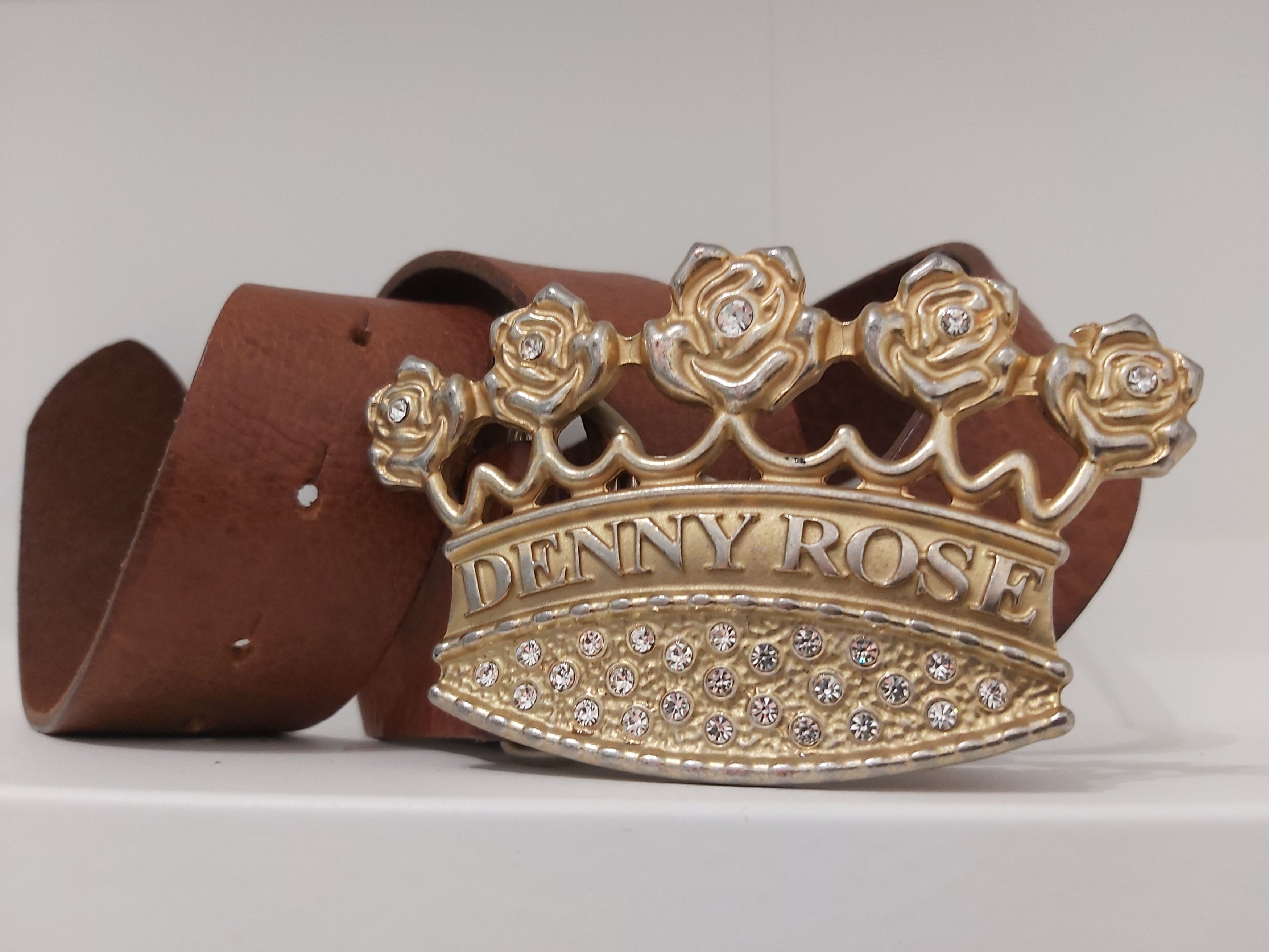 Other Y2K Denny Rose belt. Large crown crystals leather Italy Size ONE SIZE - 2 Thumbnail