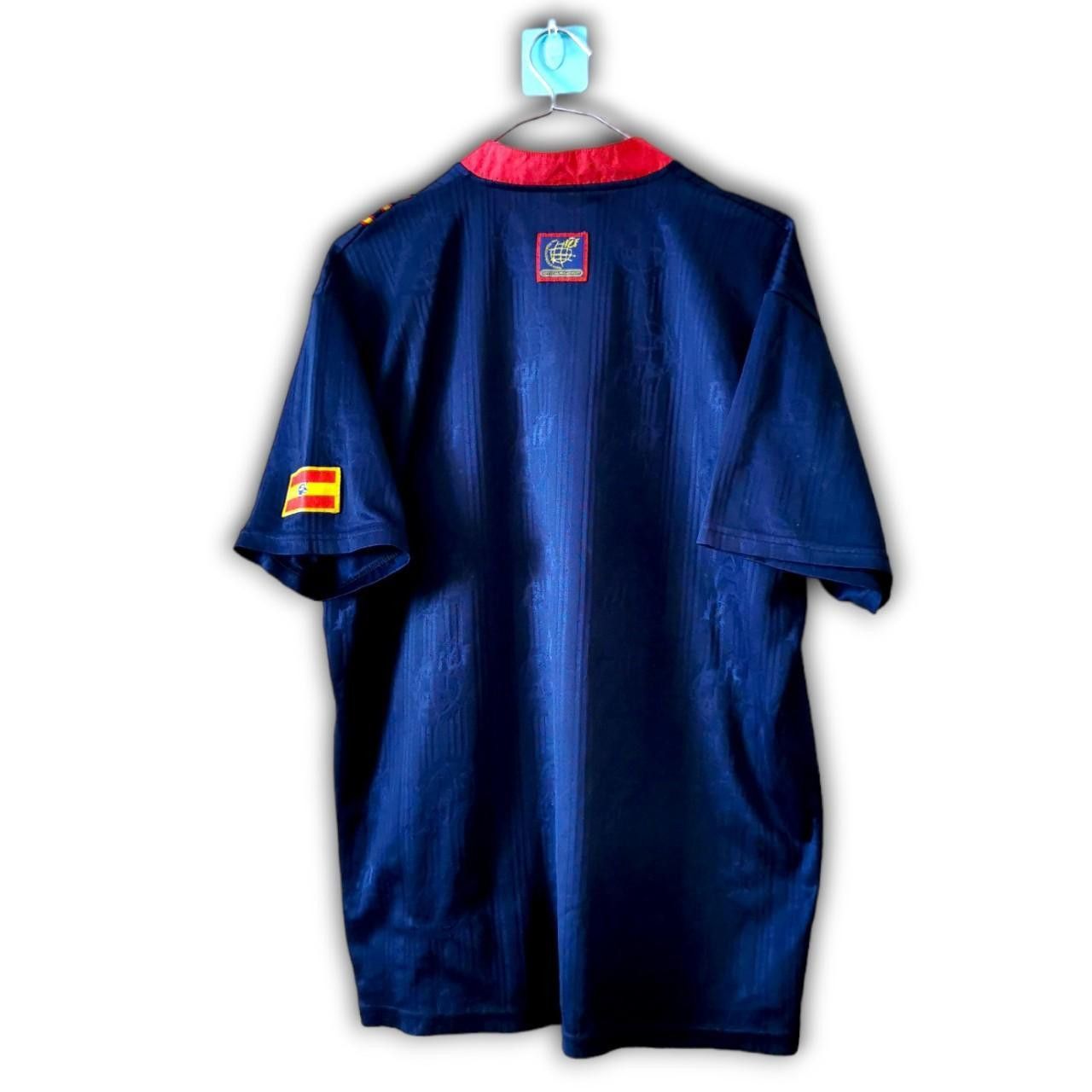 Adidas Spain 1996 1997 Euro Away Shirt Jersey International Size US L / EU 52-54 / 3 - 2 Thumbnail