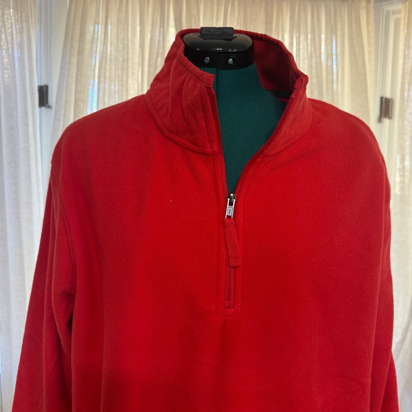Other Goodfellow & Co Red Quarter Zip Fleece | Sz L Size US L / EU 52-54 / 3 - 3 Thumbnail